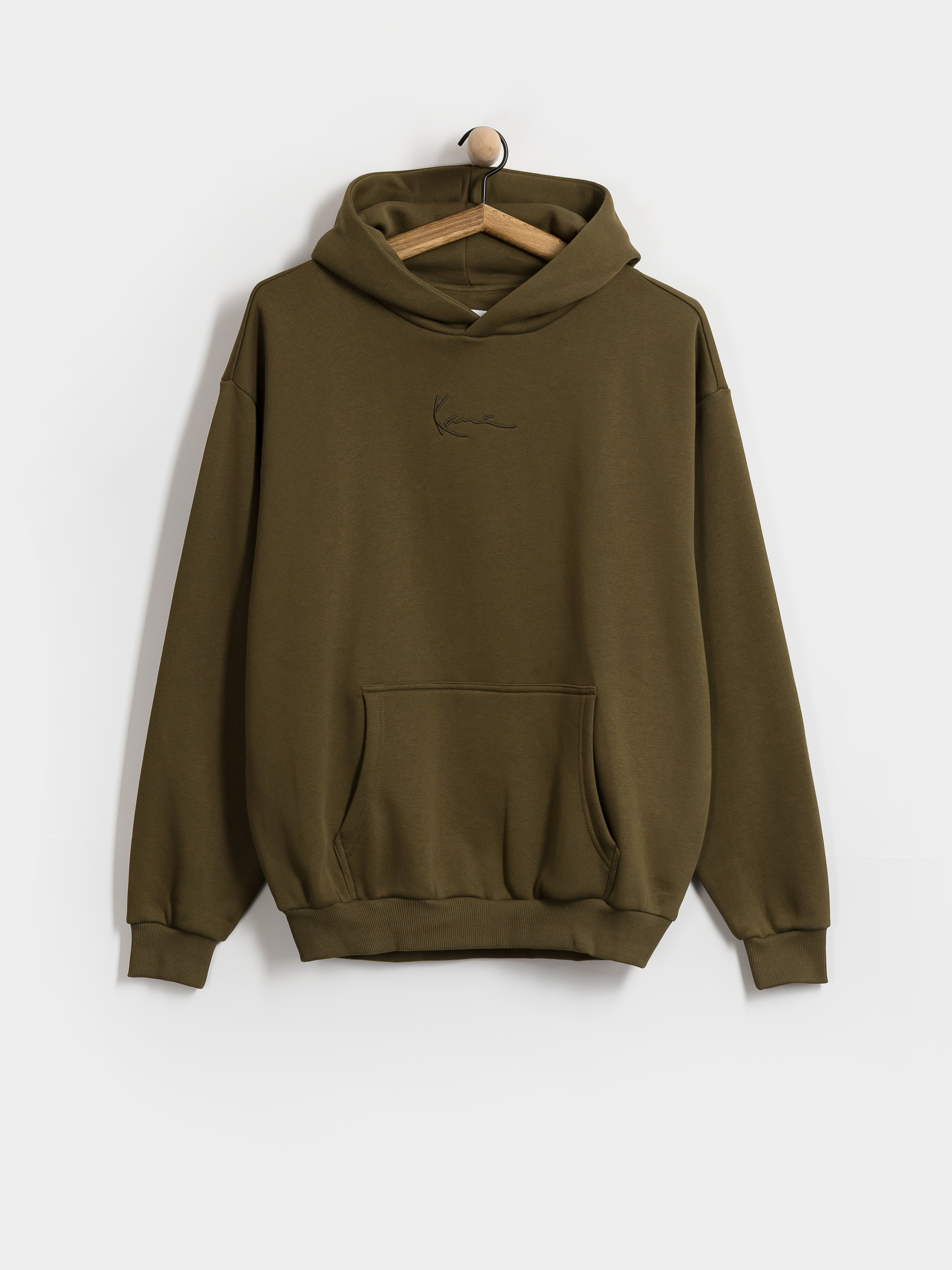 Hanorac cu glugă Karl Kani Small Signature Essential HD (green)