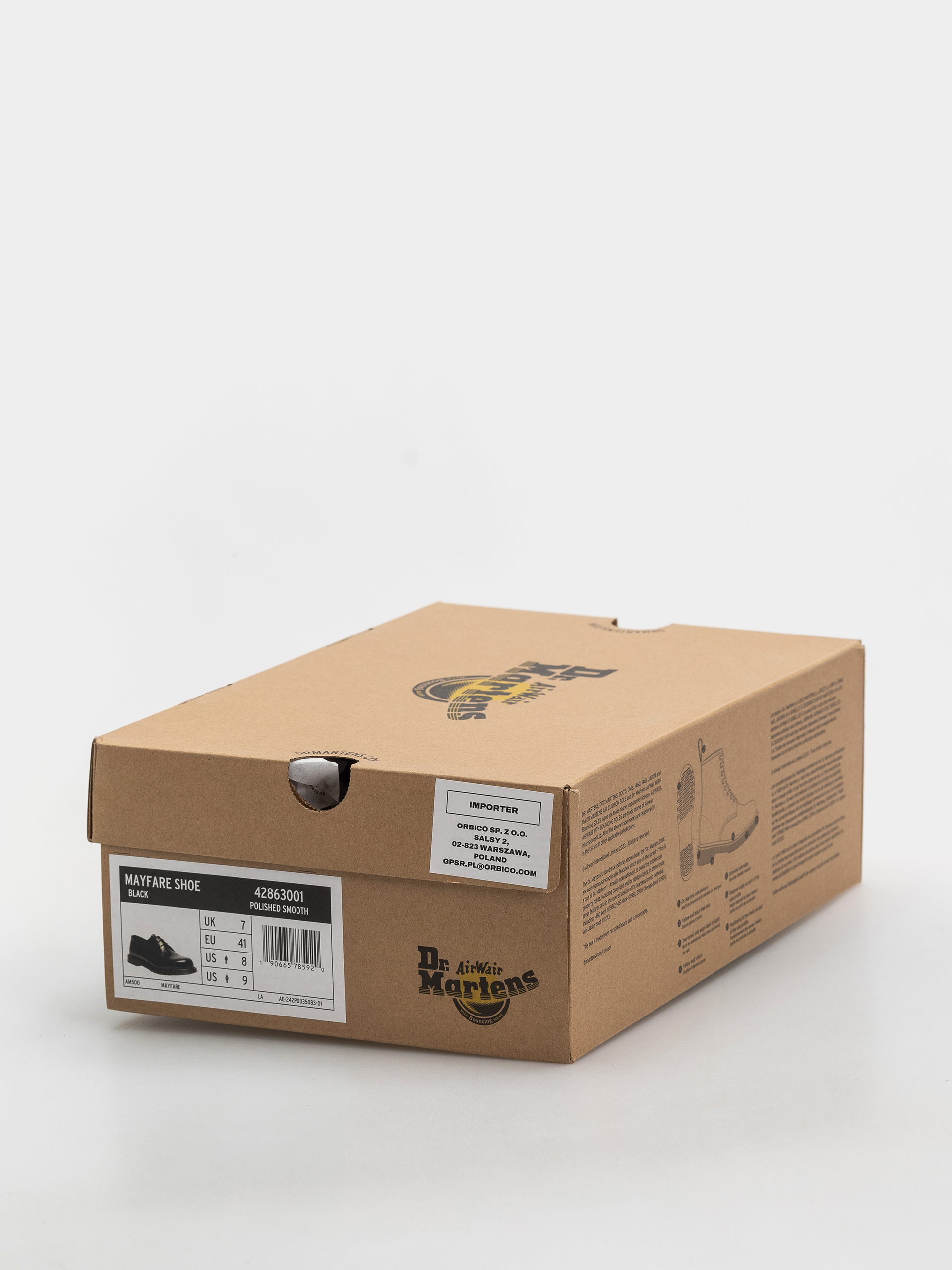Pantofi Dr. Martens Mayfare 3 Eye (black polished smooth)