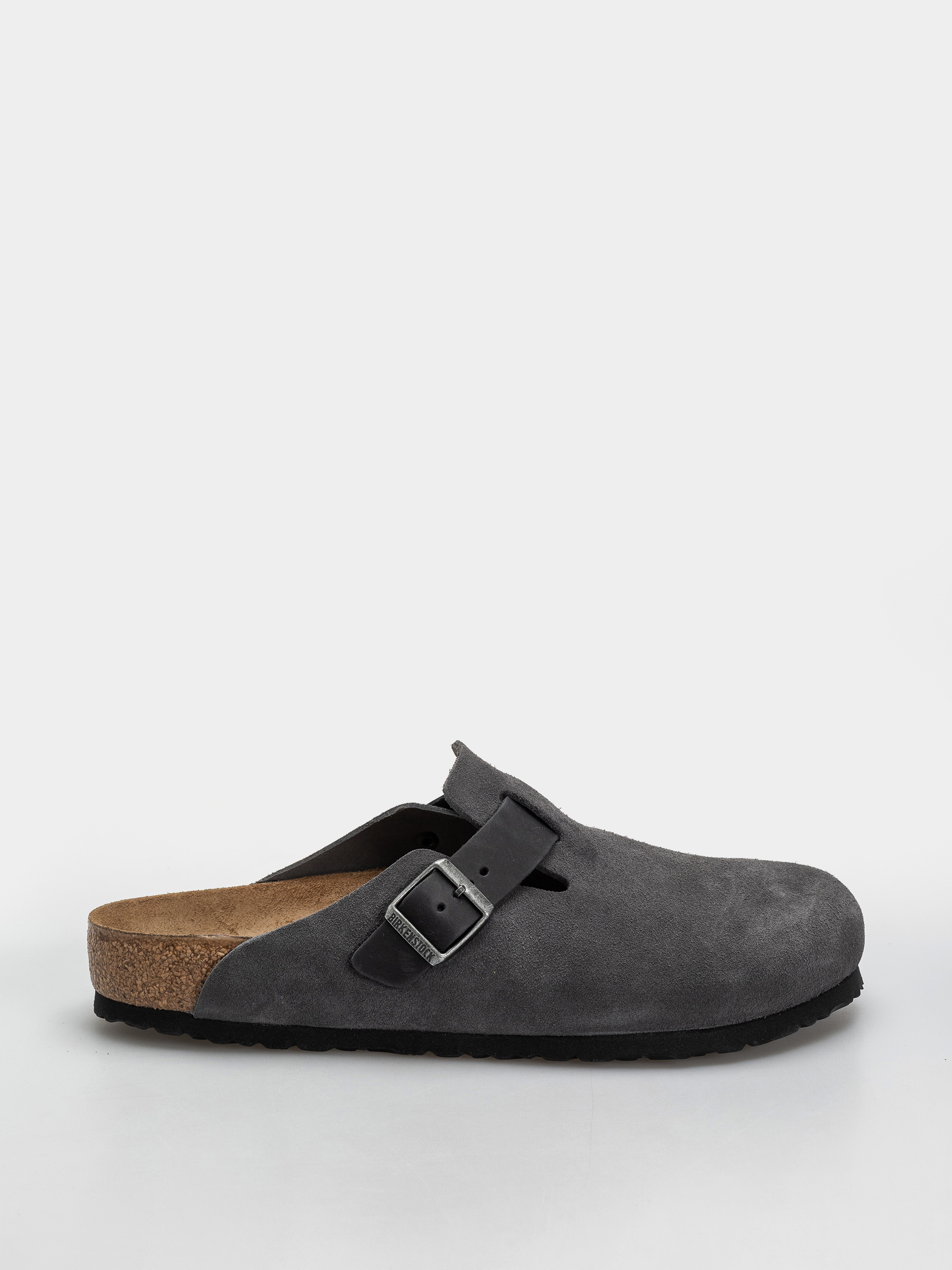 Șlapi Birkenstock Boston Mixed Leather Regular (charcoal)