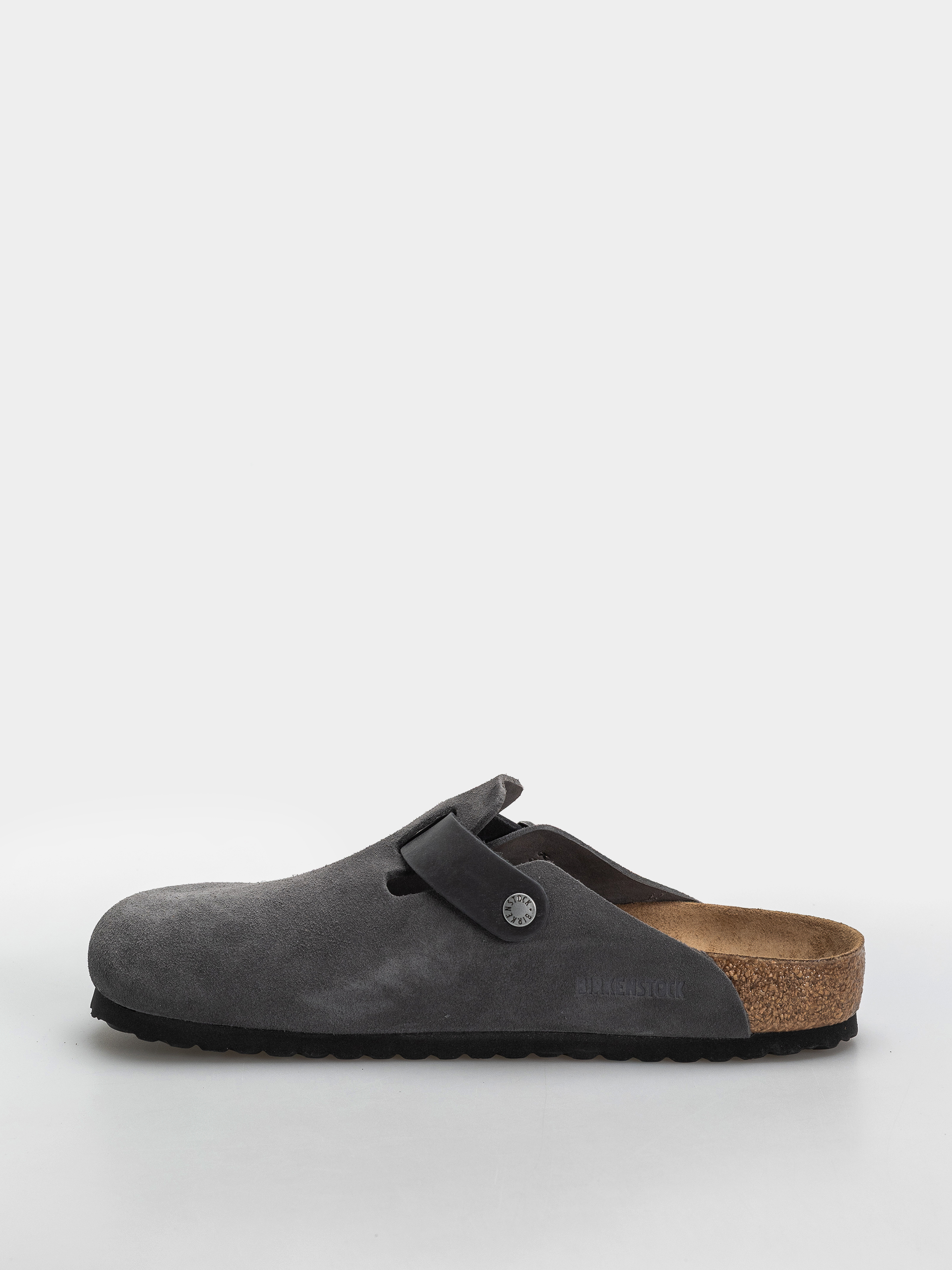 Șlapi Birkenstock Boston Mixed Leather Regular (charcoal)