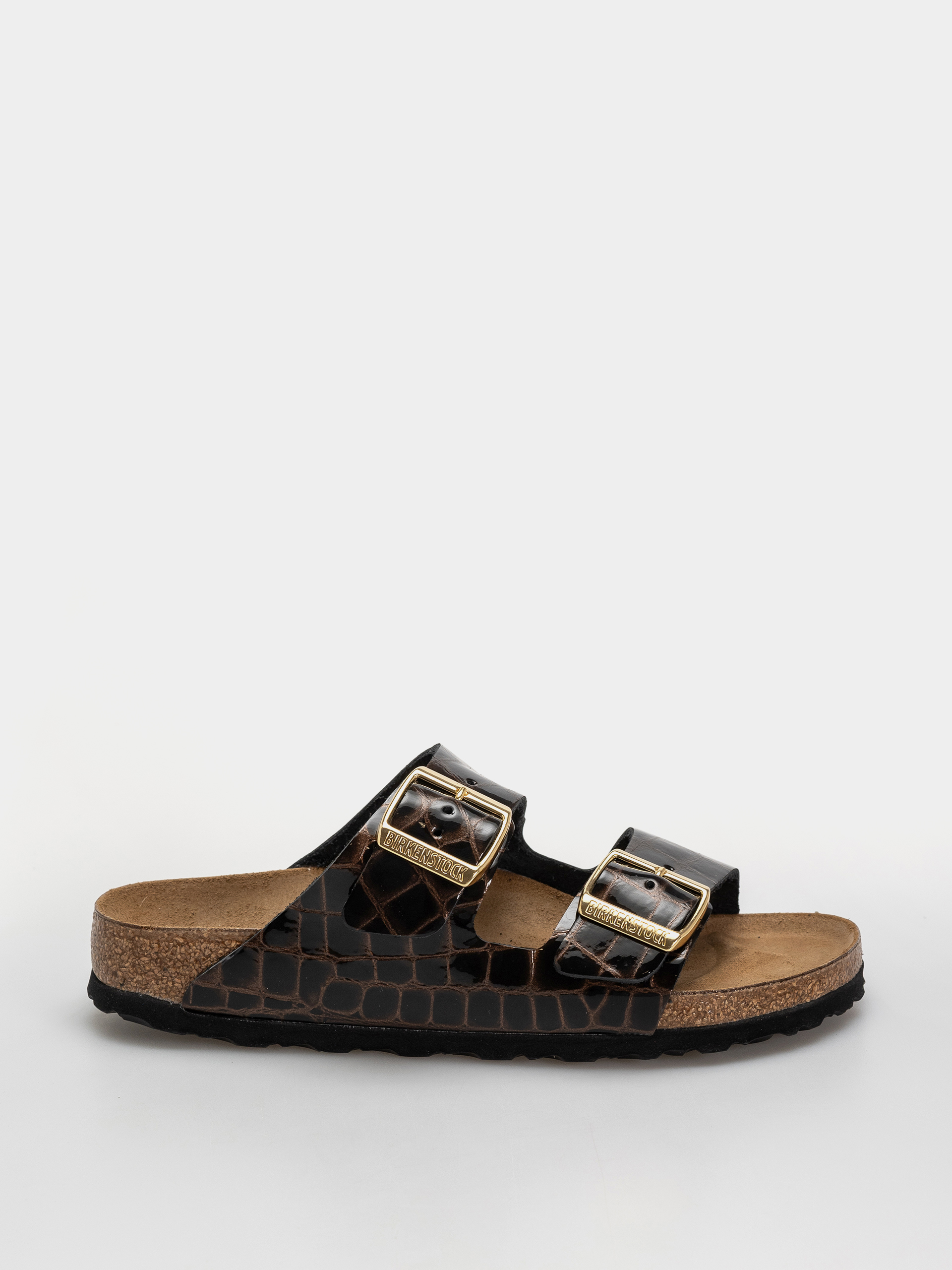Șlapi Birkenstock Arizona Leather Narrow Wmn (emboss leather black)