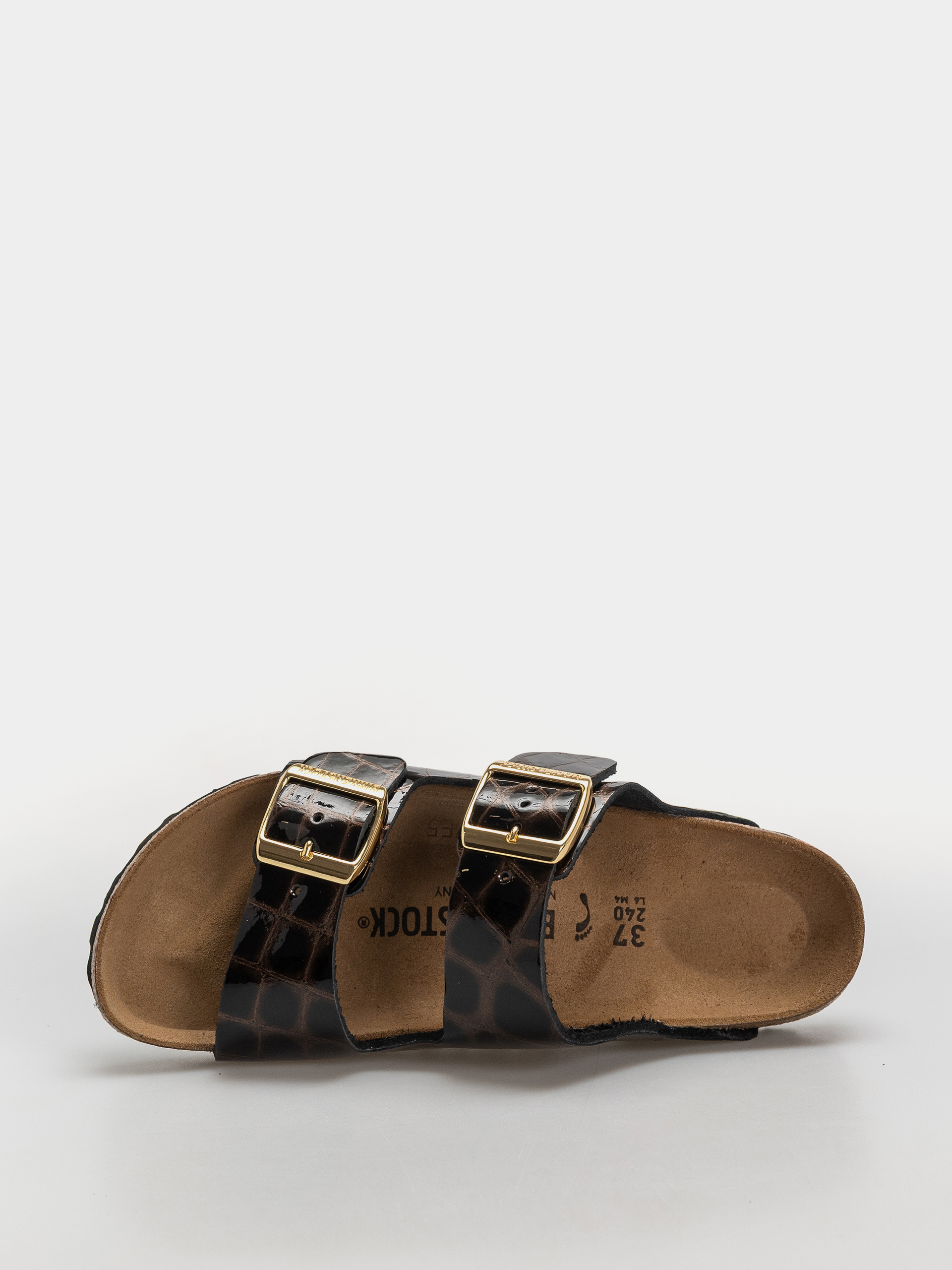 Șlapi Birkenstock Arizona Leather Narrow Wmn (emboss leather black)