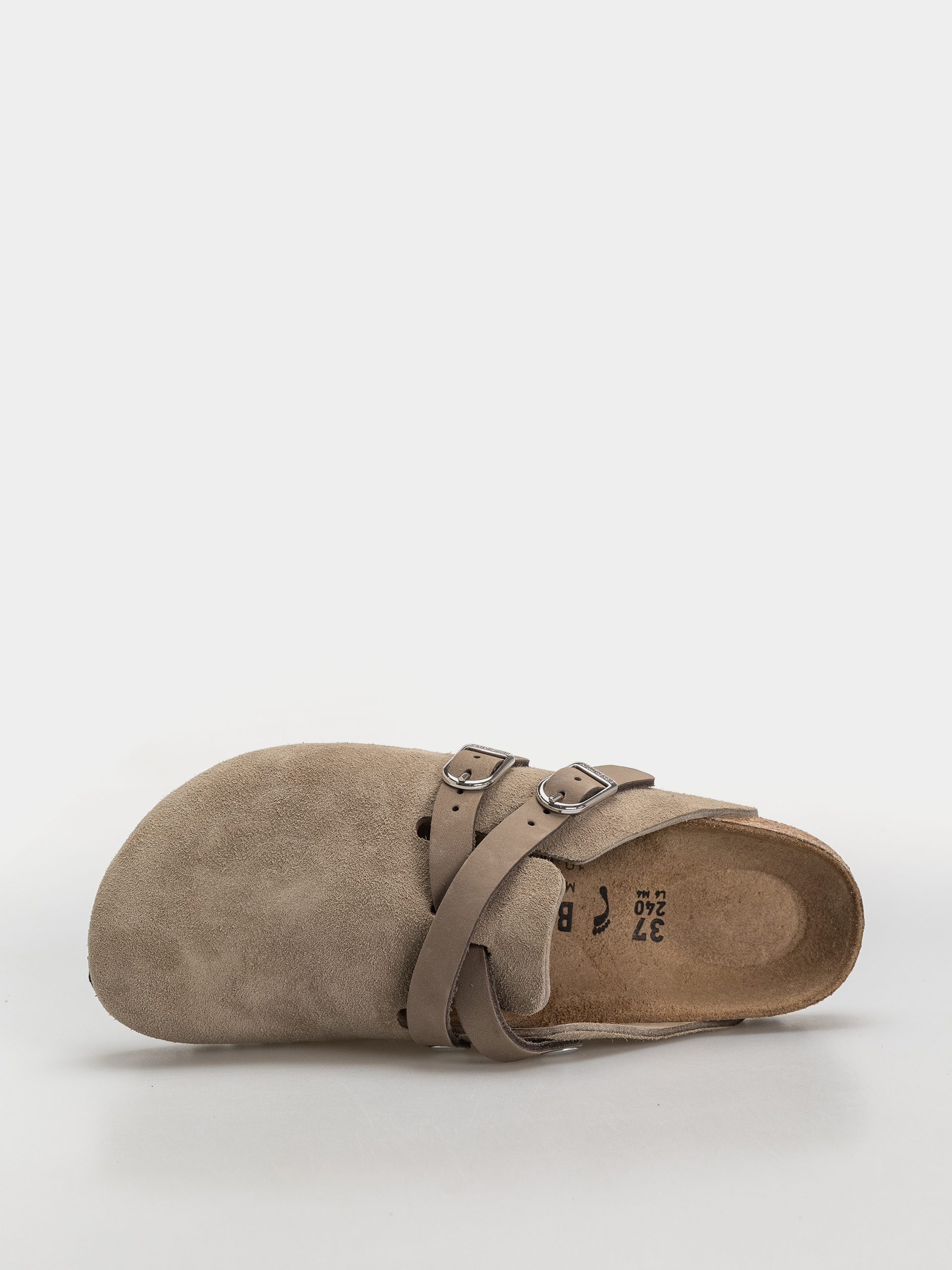 Șlapi Birkenstock Blair Suede Leather Narrow Wmn (taupe)
