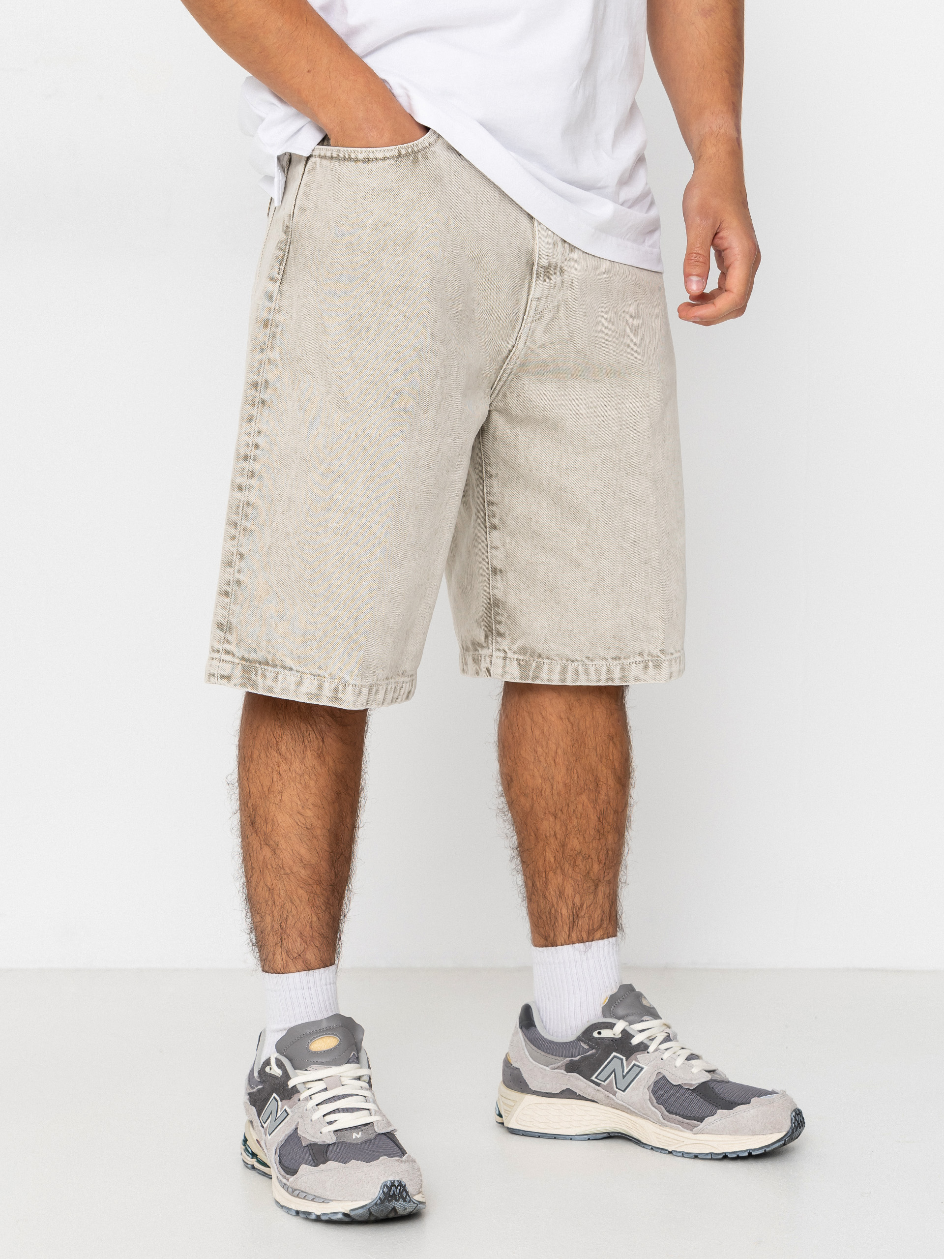 Pantaloni scurți Carhartt WIP Landon (opuntia chalk wash)