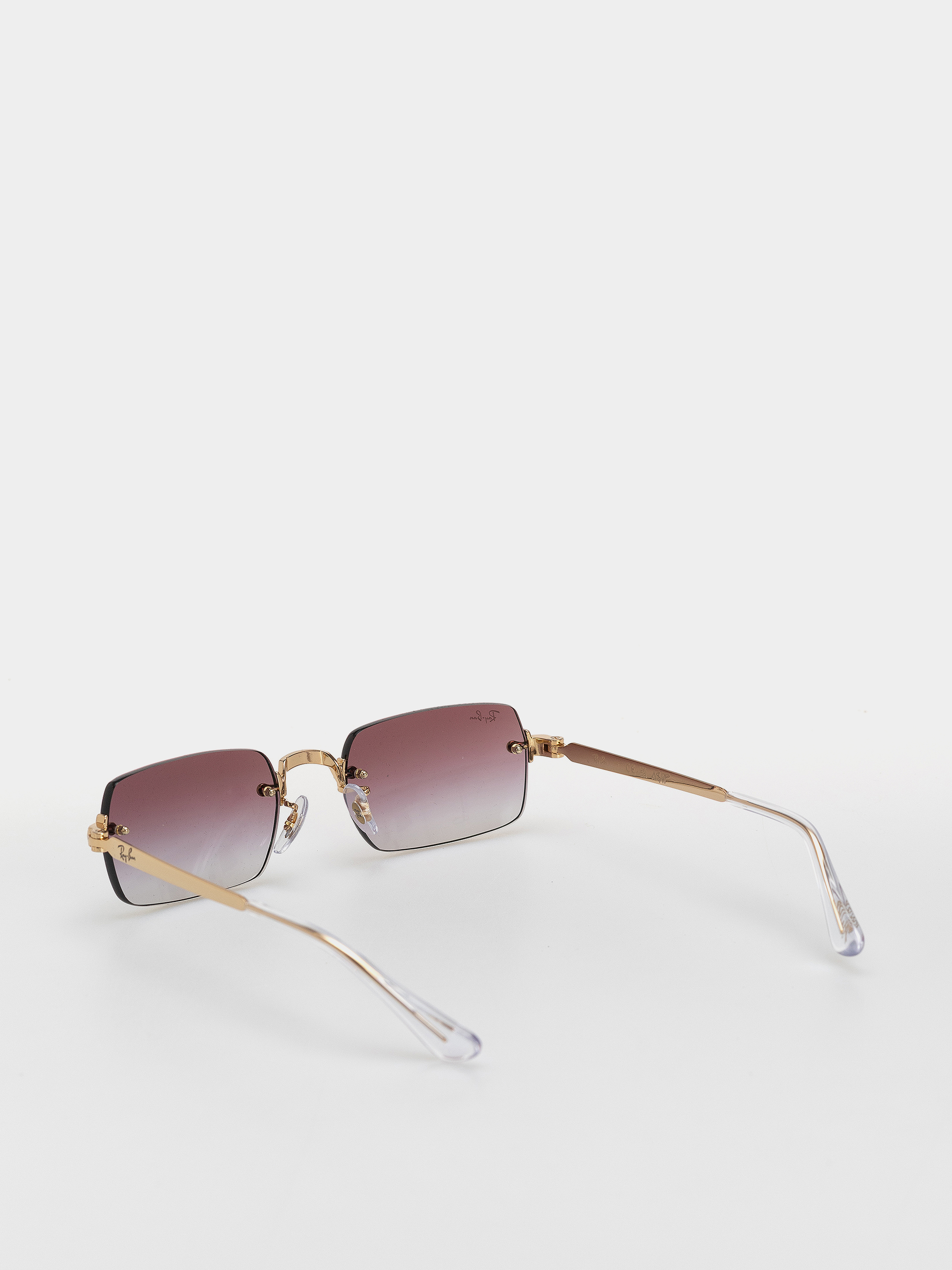 Ochelari de soare Ray-Ban Rb3928 By A$Ap Rocky (polerowany złoto arista/przezroczysty ciemnopurpurowy gradalny)