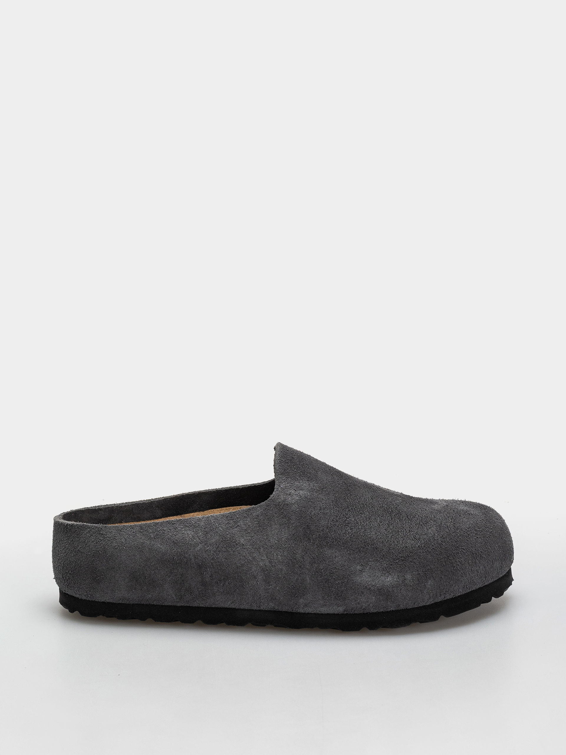 Șlapi Birkenstock Amsterdam Wrapped Suede Leather Narrow (charcoal)