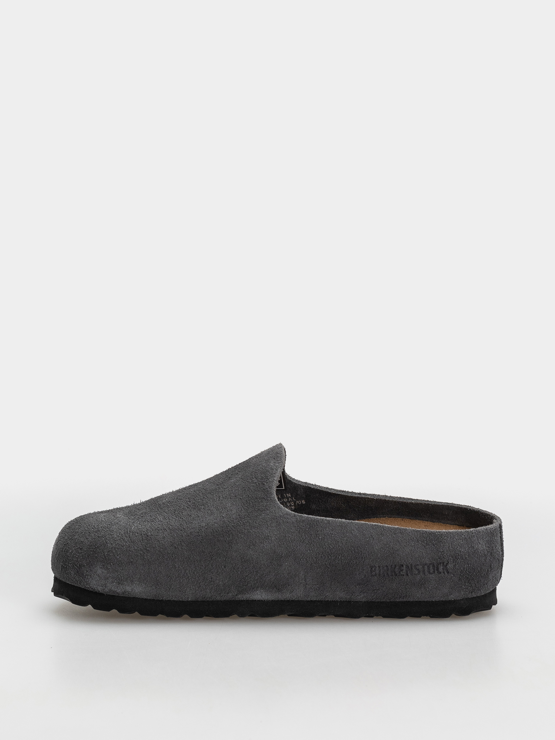Șlapi Birkenstock Amsterdam Wrapped Suede Leather Narrow (charcoal)