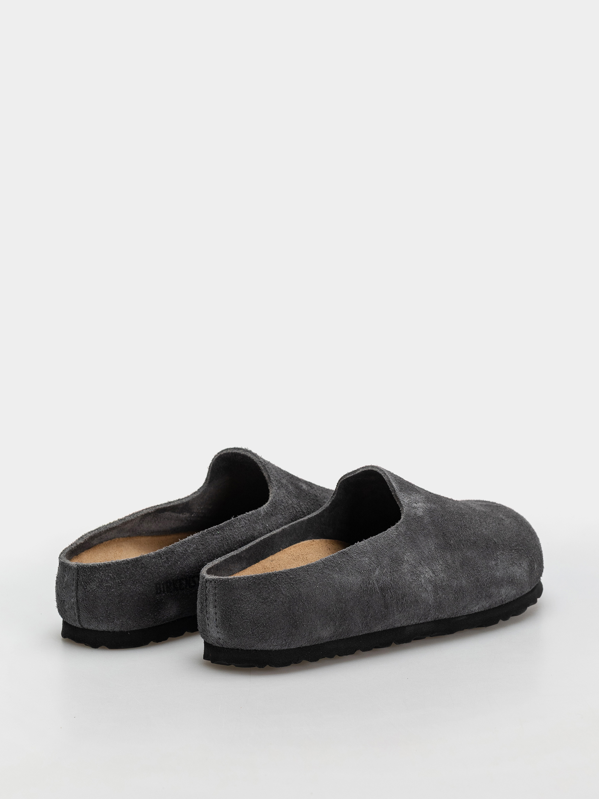 Șlapi Birkenstock Amsterdam Wrapped Suede Leather Narrow (charcoal)