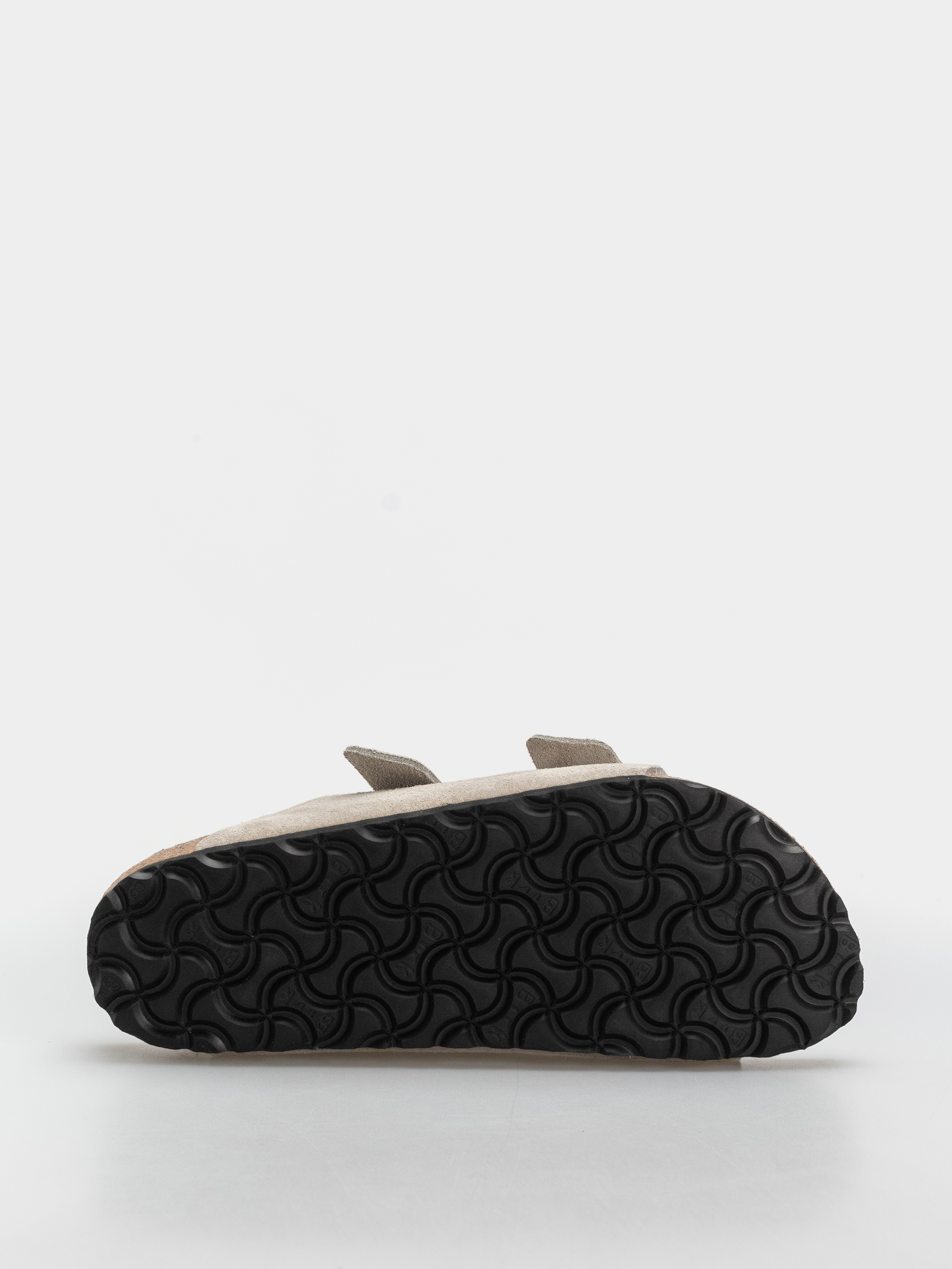 Șlapi Birkenstock Arizona Suede Leather Cushion Buckle Narrow Wmn (oyster)