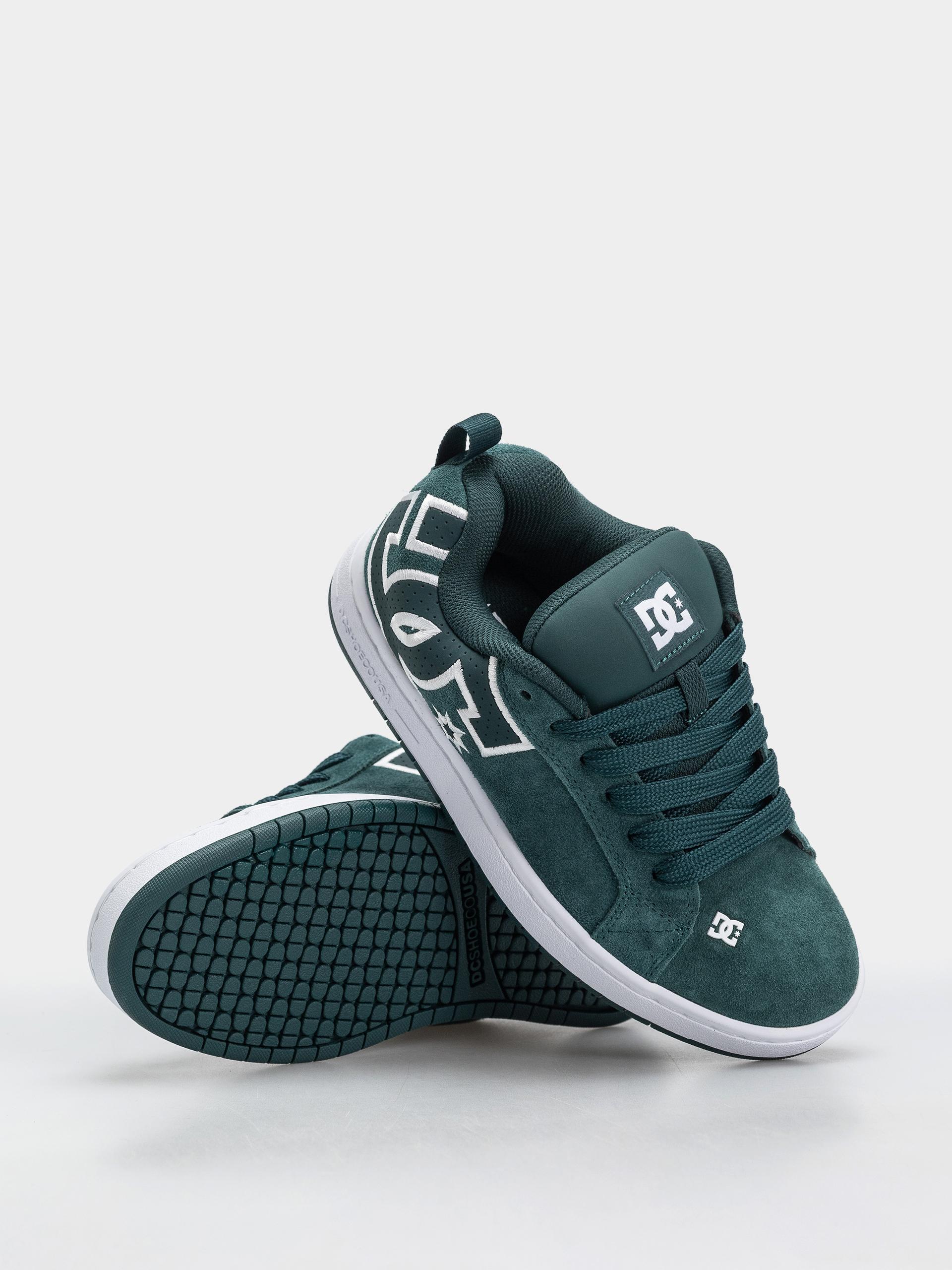 Pantofi DC Court Graffik Se (dark green/white)