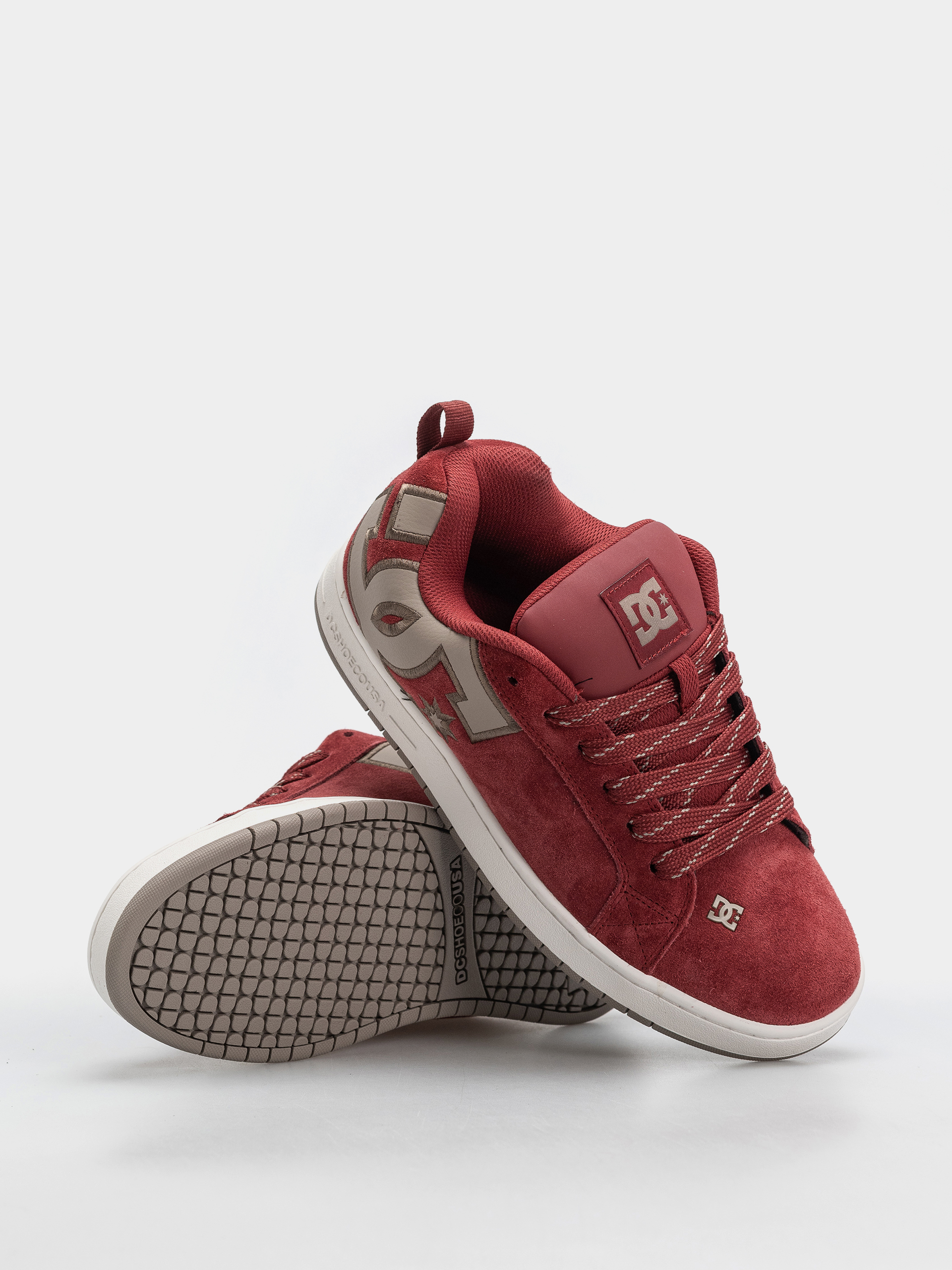 Pantofi DC Court Graffik Se (brick red/warm taupe/off white)