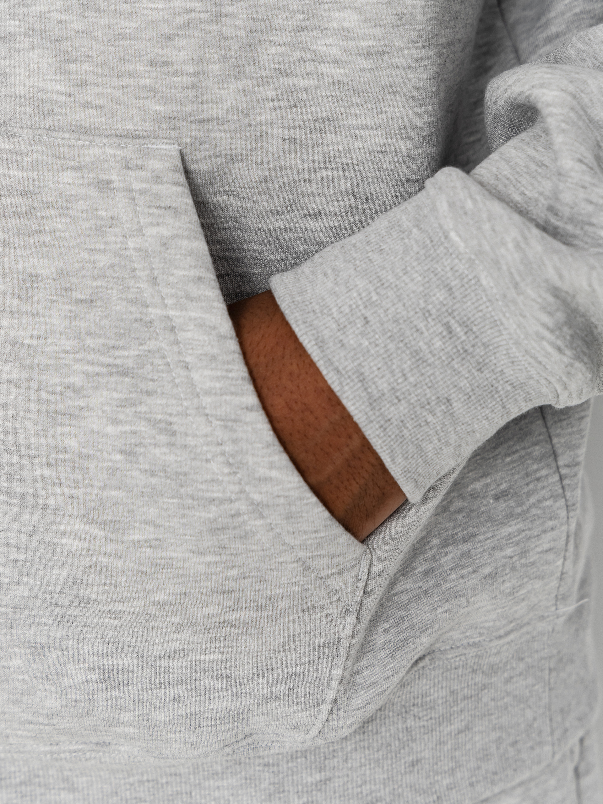 Hanorac cu glugă New Balance Sport Essentials Fleece HD (athletic grey)