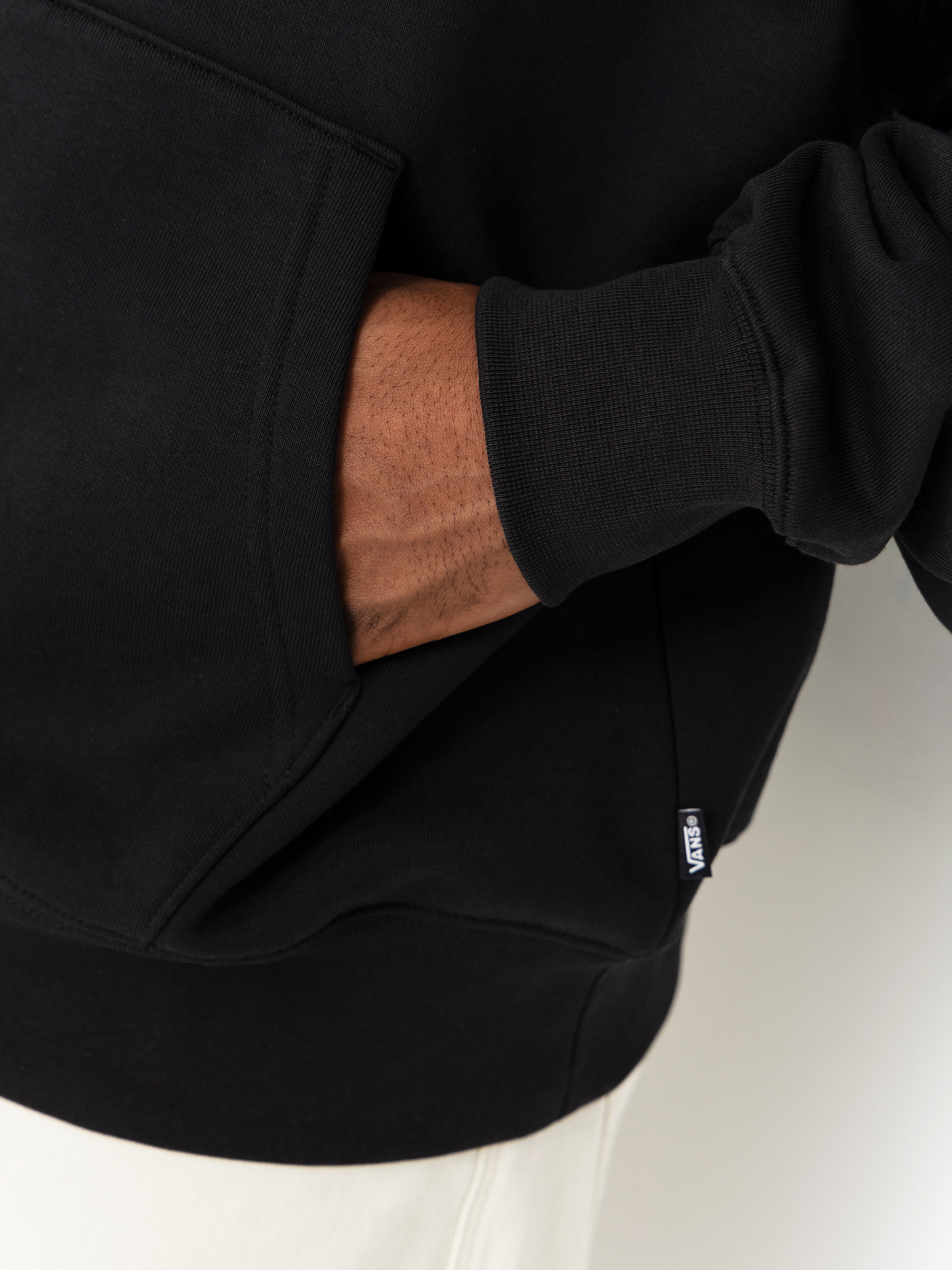 Hanorac cu glugă Vans Left Chest II HD (black)
