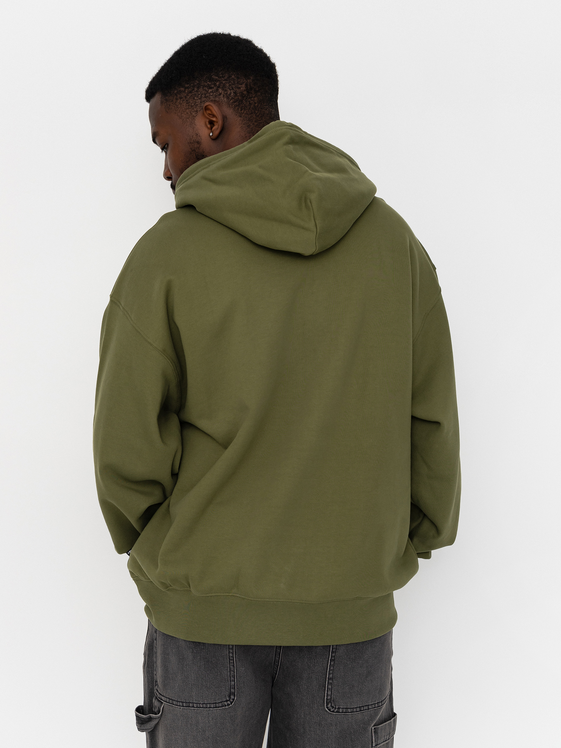 Hanorac cu glugă Vans Left Chest II HD (green balsam)