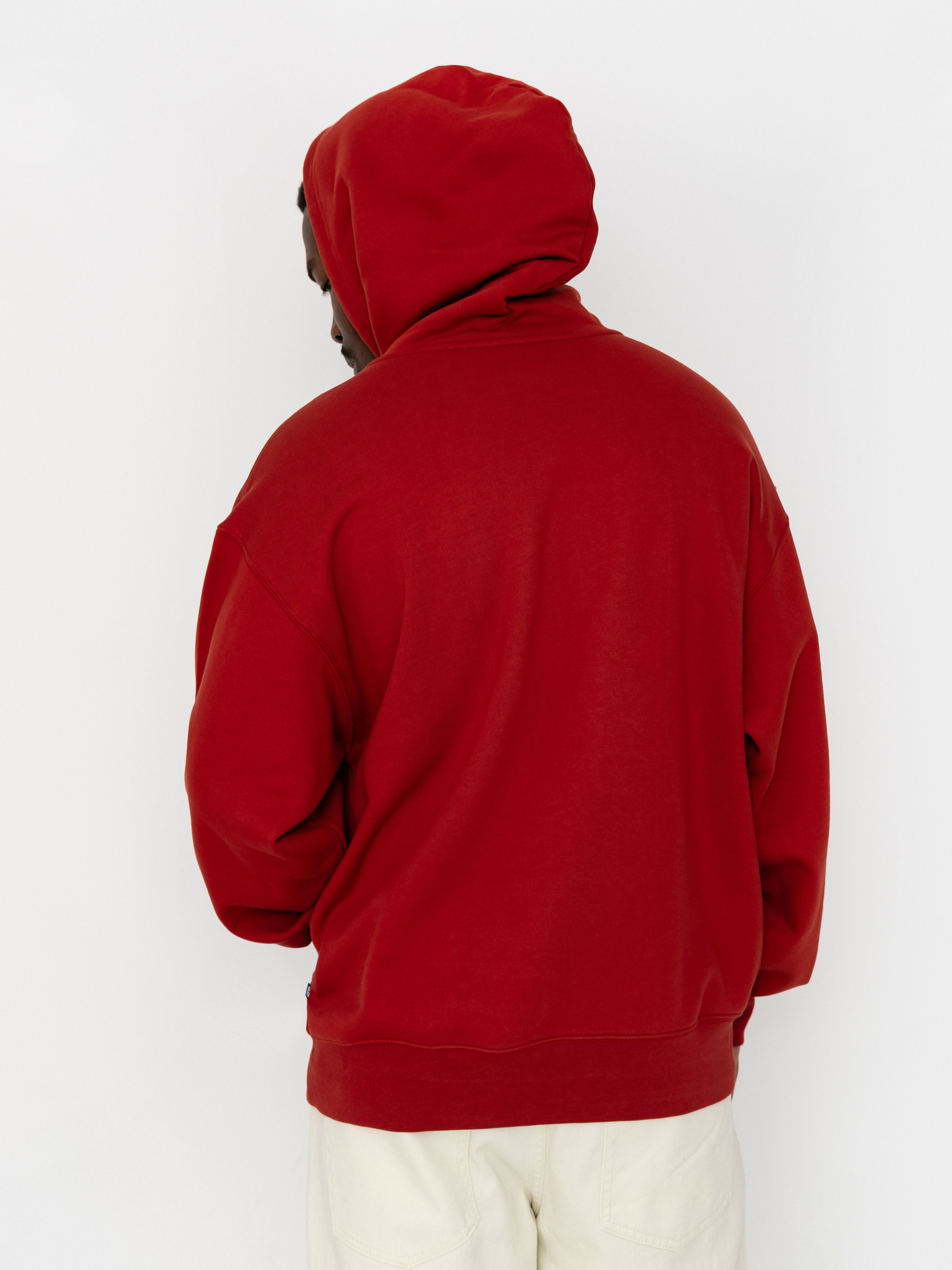 Hanorac cu glugă Vans Left Chest II HD (poppy ember)