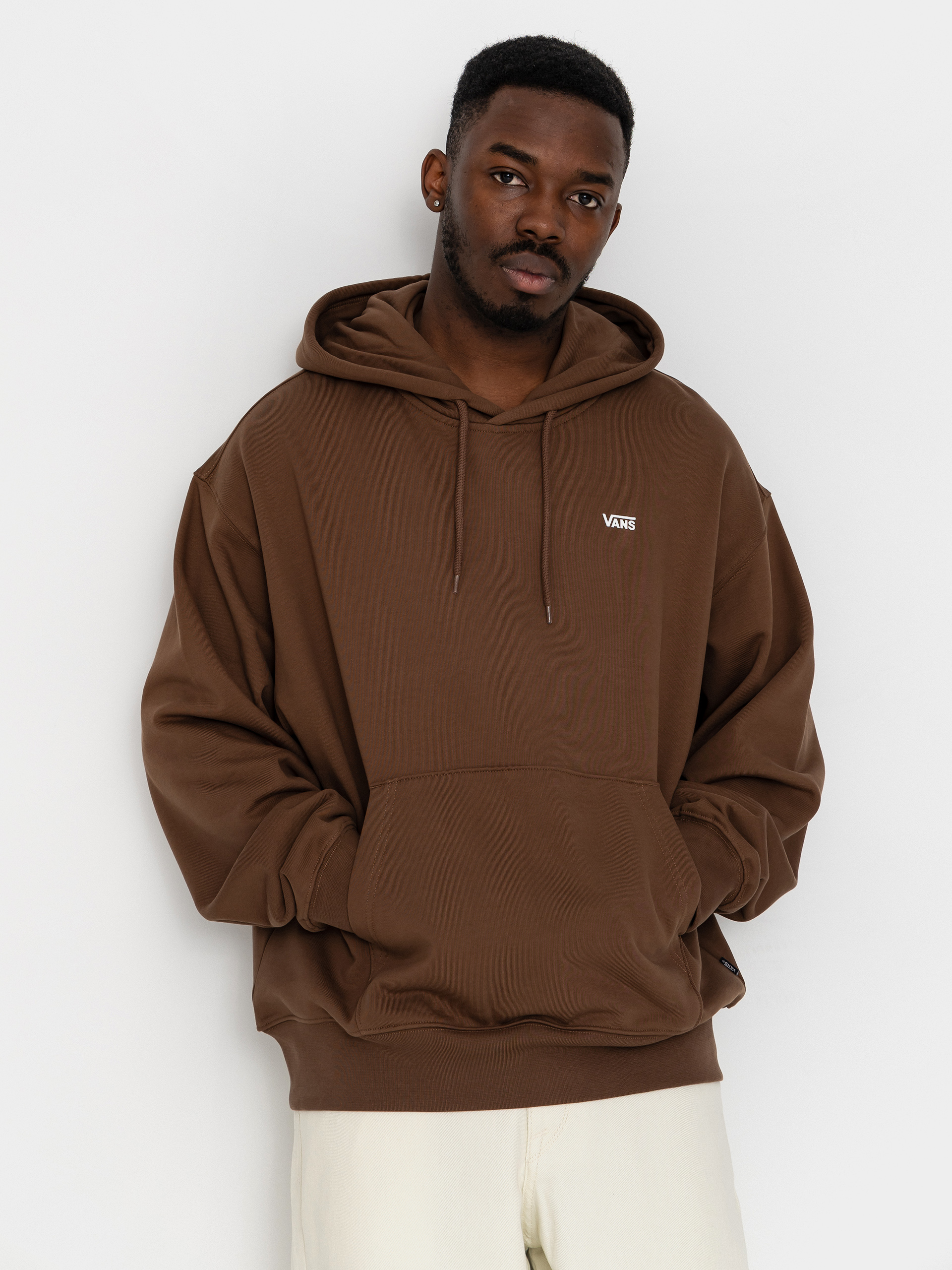 Hanorac cu glugă Vans Left Chest HD (vintage cocoa)