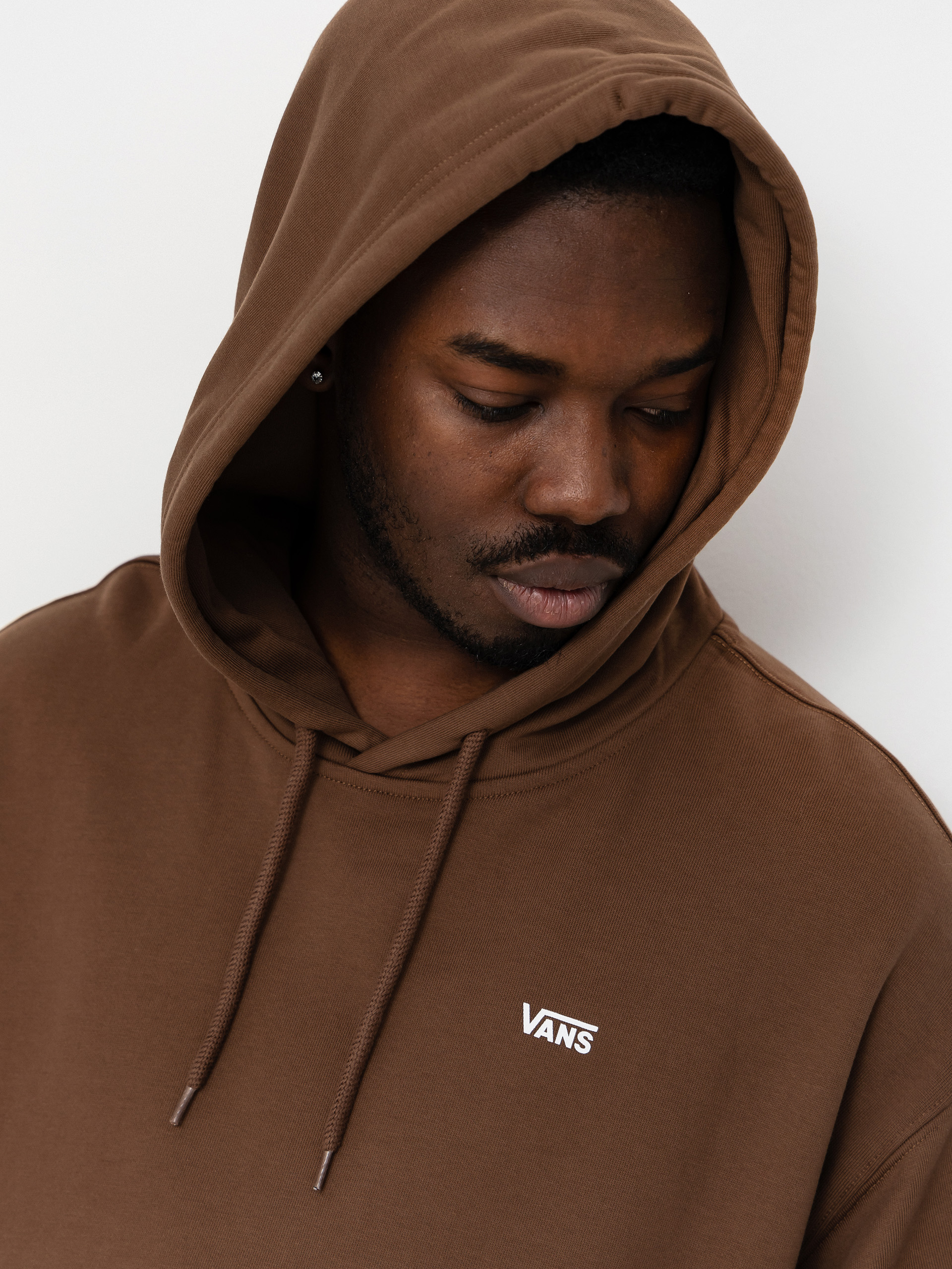 Hanorac cu glugă Vans Left Chest HD (vintage cocoa)