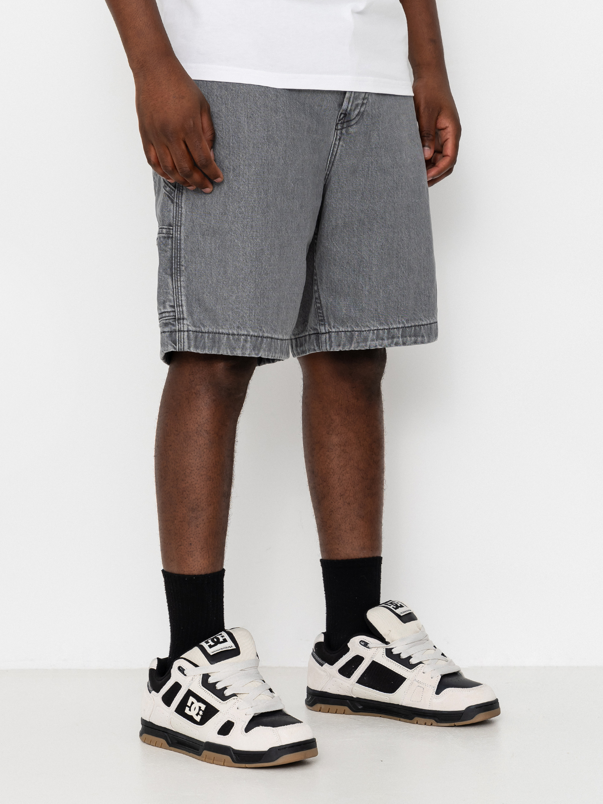 Pantaloni scurți DC Baggy Denim Carpenter (medium grey)