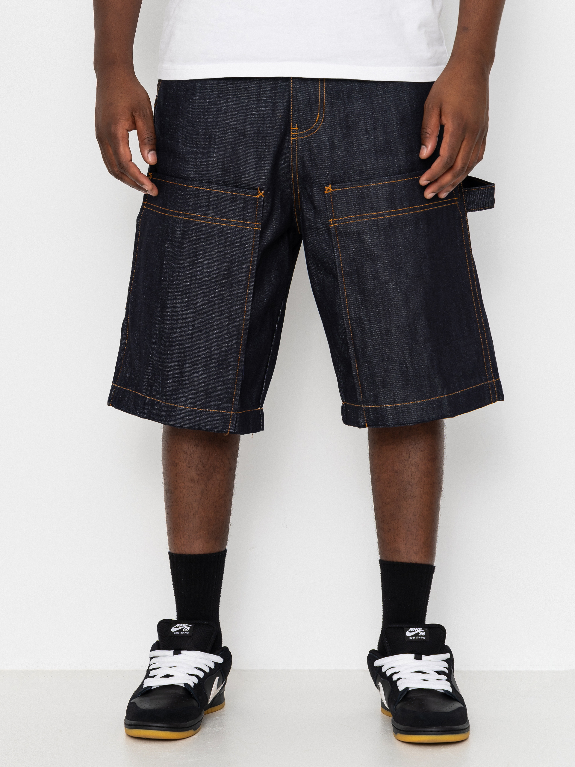 Pantaloni Wasted Paris Bleached Manc (acid washed blue)