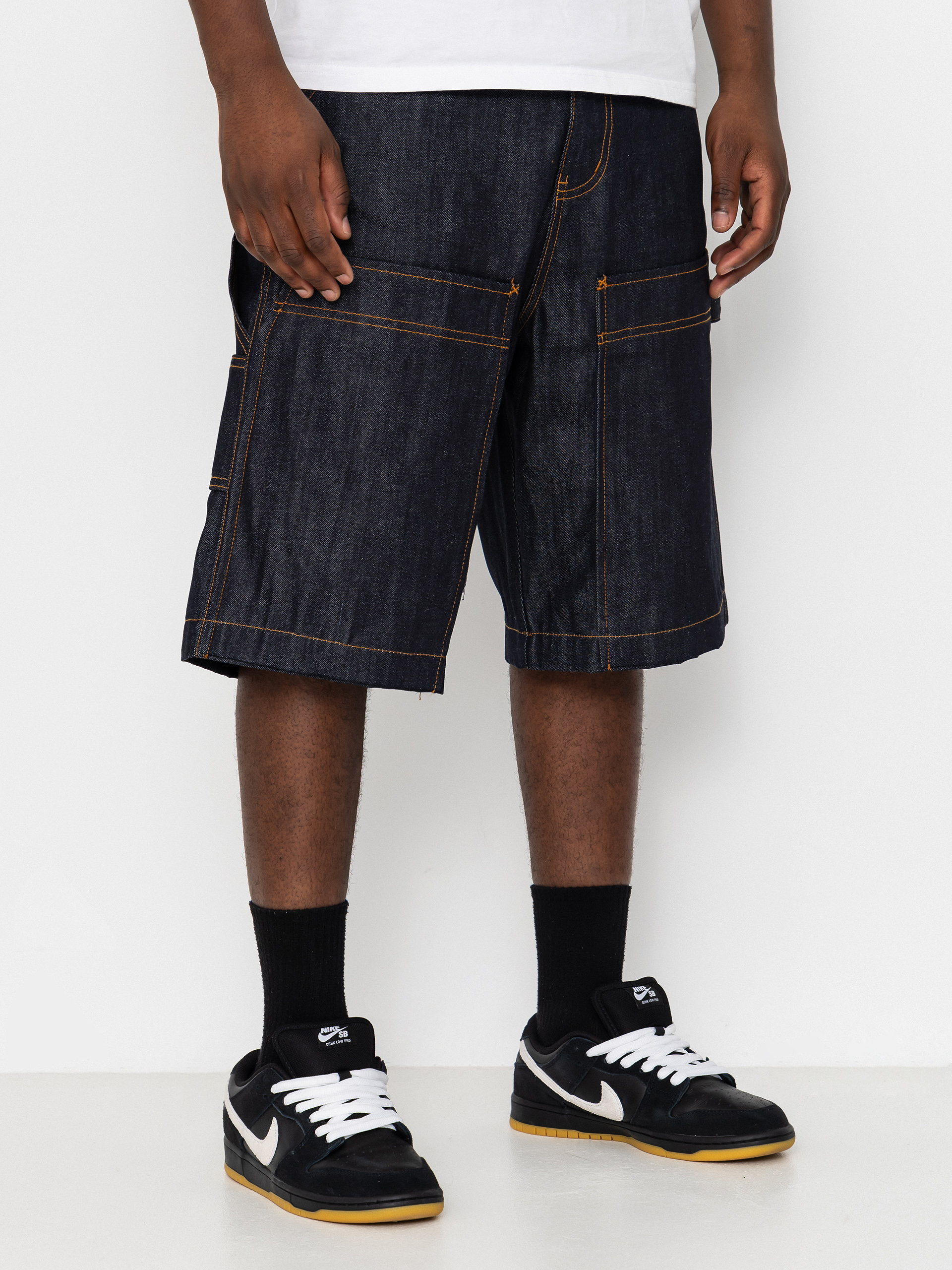 Pantaloni Wasted Paris Bleached Manc (acid washed blue)