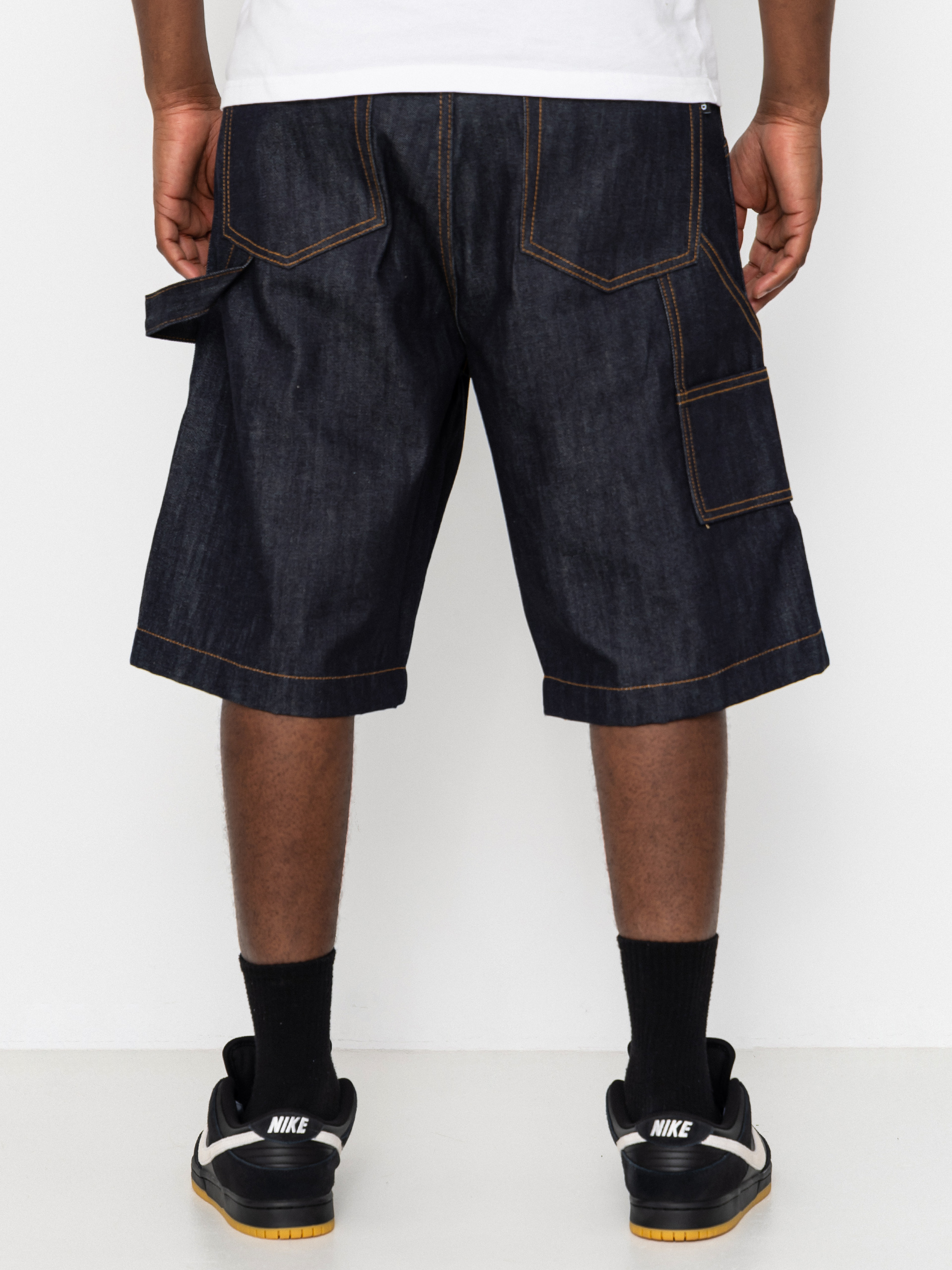 Pantaloni Wasted Paris Bleached Manc (acid washed blue)