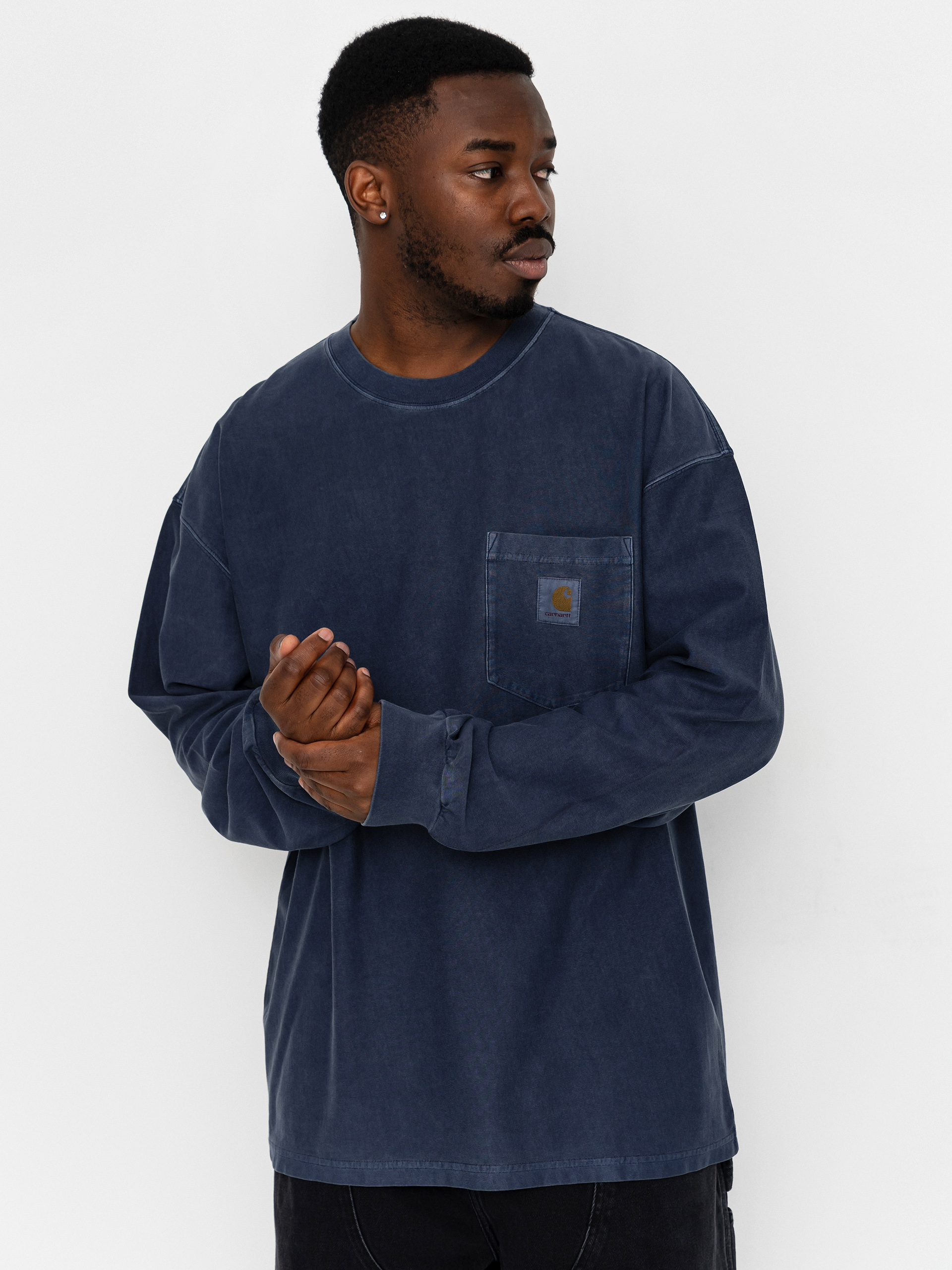 Longsleeve Carhartt WIP Loose Pocket (dark navy)