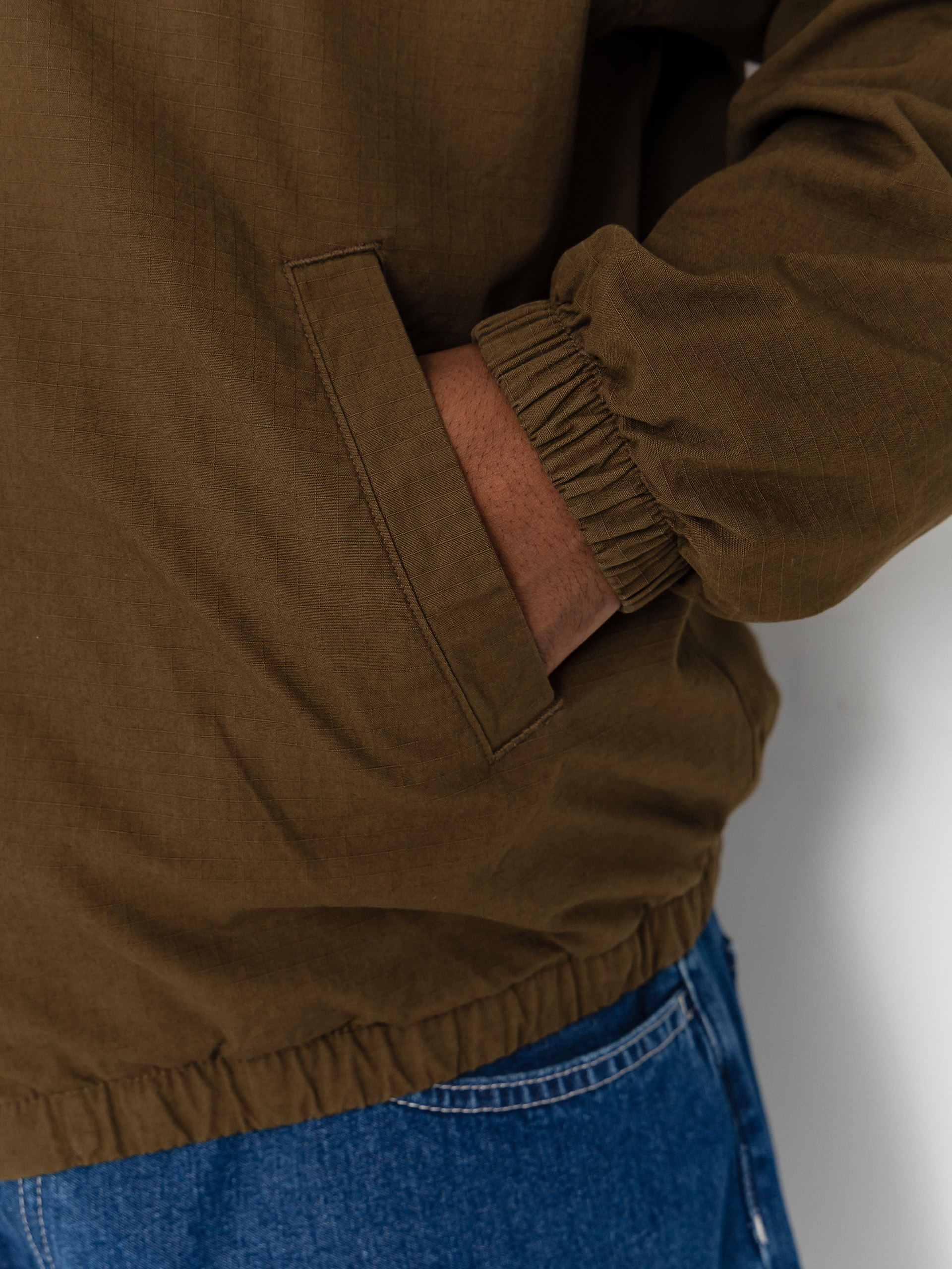 Geacă Carhartt WIP Madison Ripstop (dark beech/black)