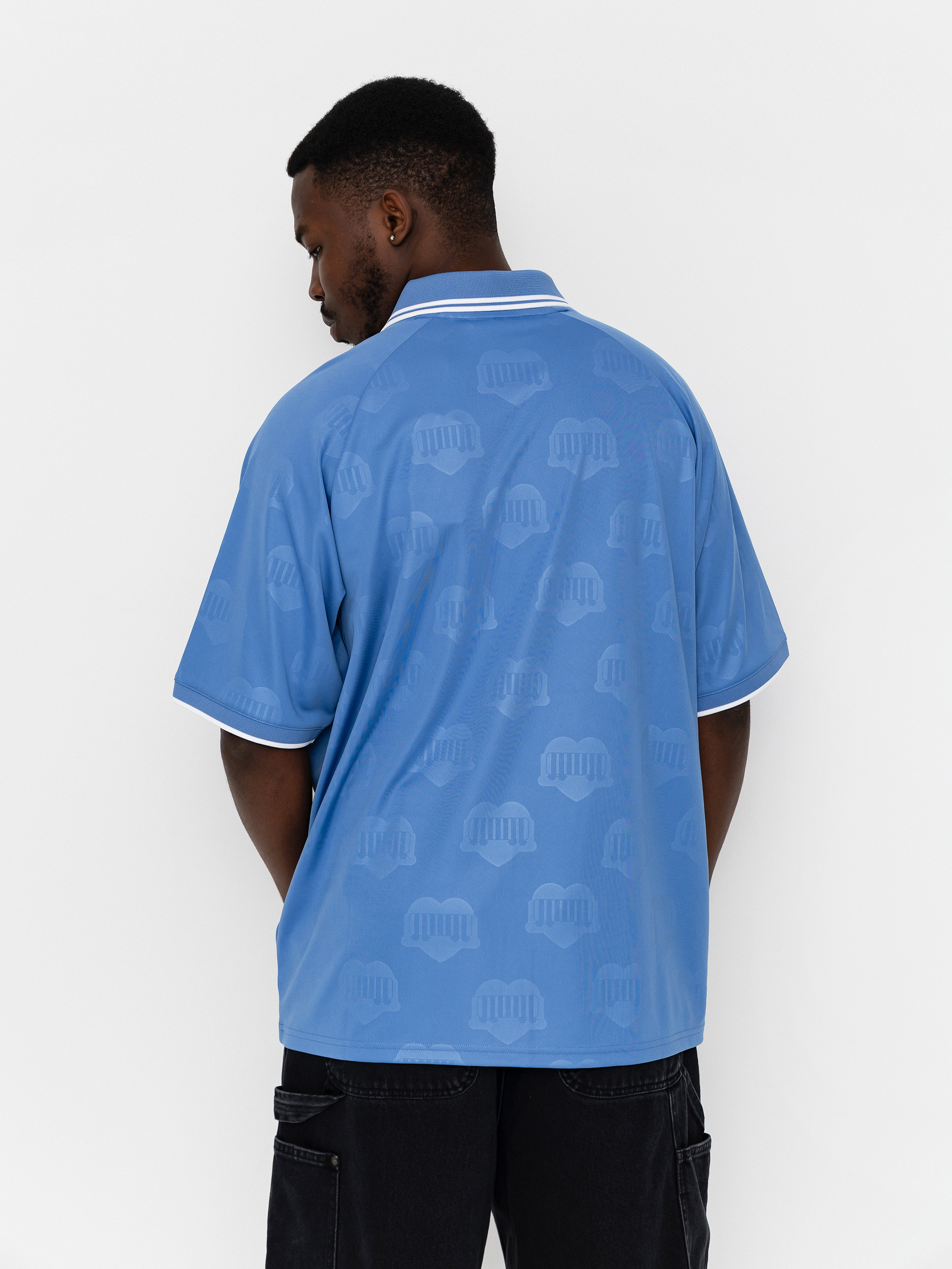 Tricou Carhartt WIP Terrace Football (heart train jacquard curacao)
