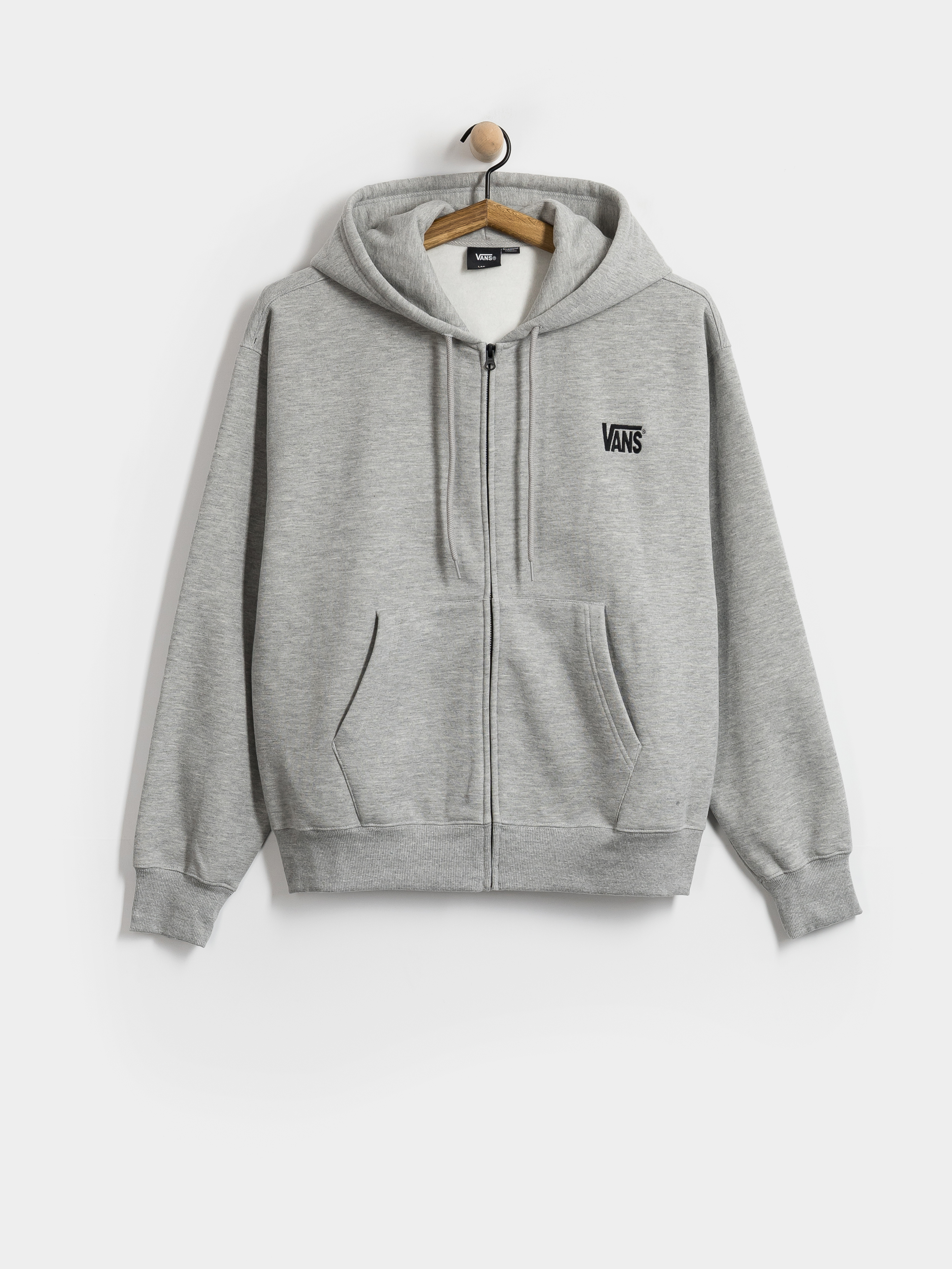Hanorac cu glugă Vans Stretch Logo ZHD (cement heather)