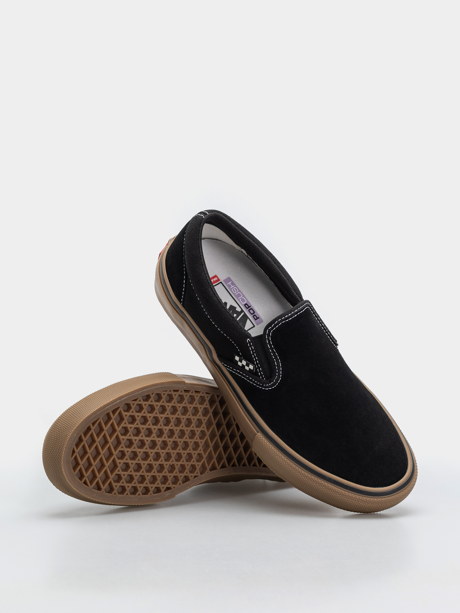 Pantofi Vans Skate Slip On (black/gum/white)