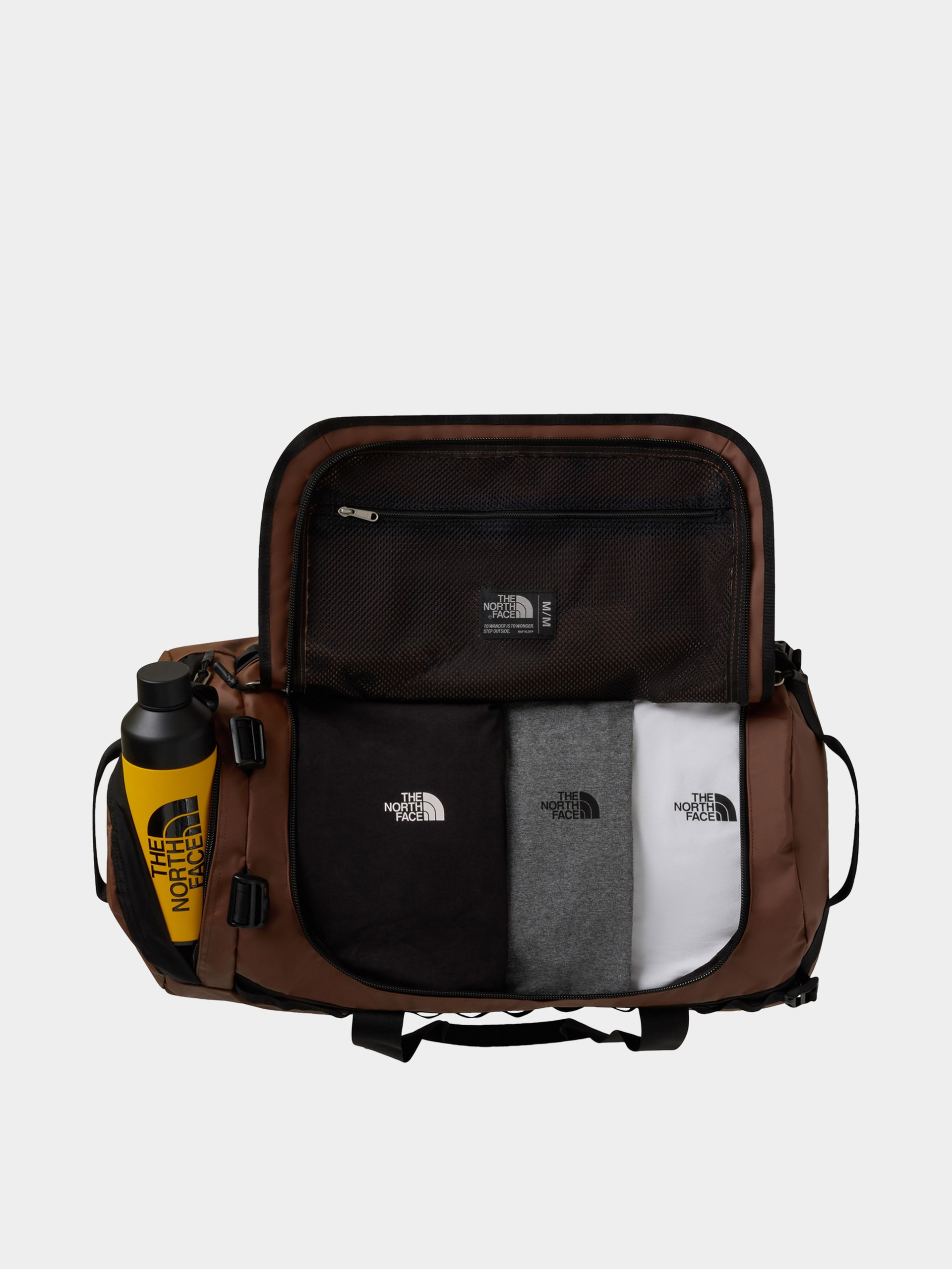 Geantă The North Face Base Camp Duffel M (smokey brown/tnf black)