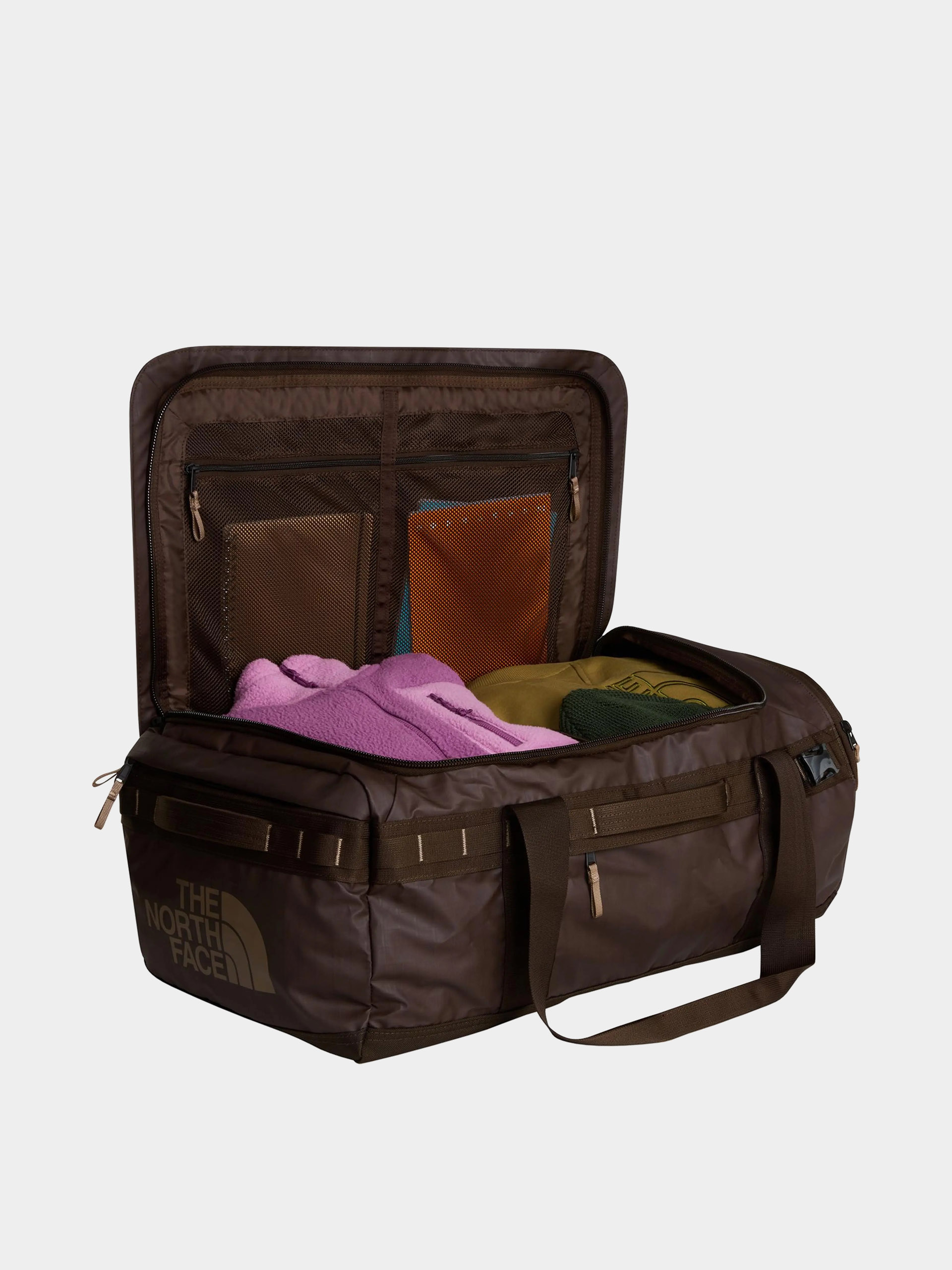 Geantă The North Face Base Camp Voyager Duffel 62L (dark chestnut/garnet)
