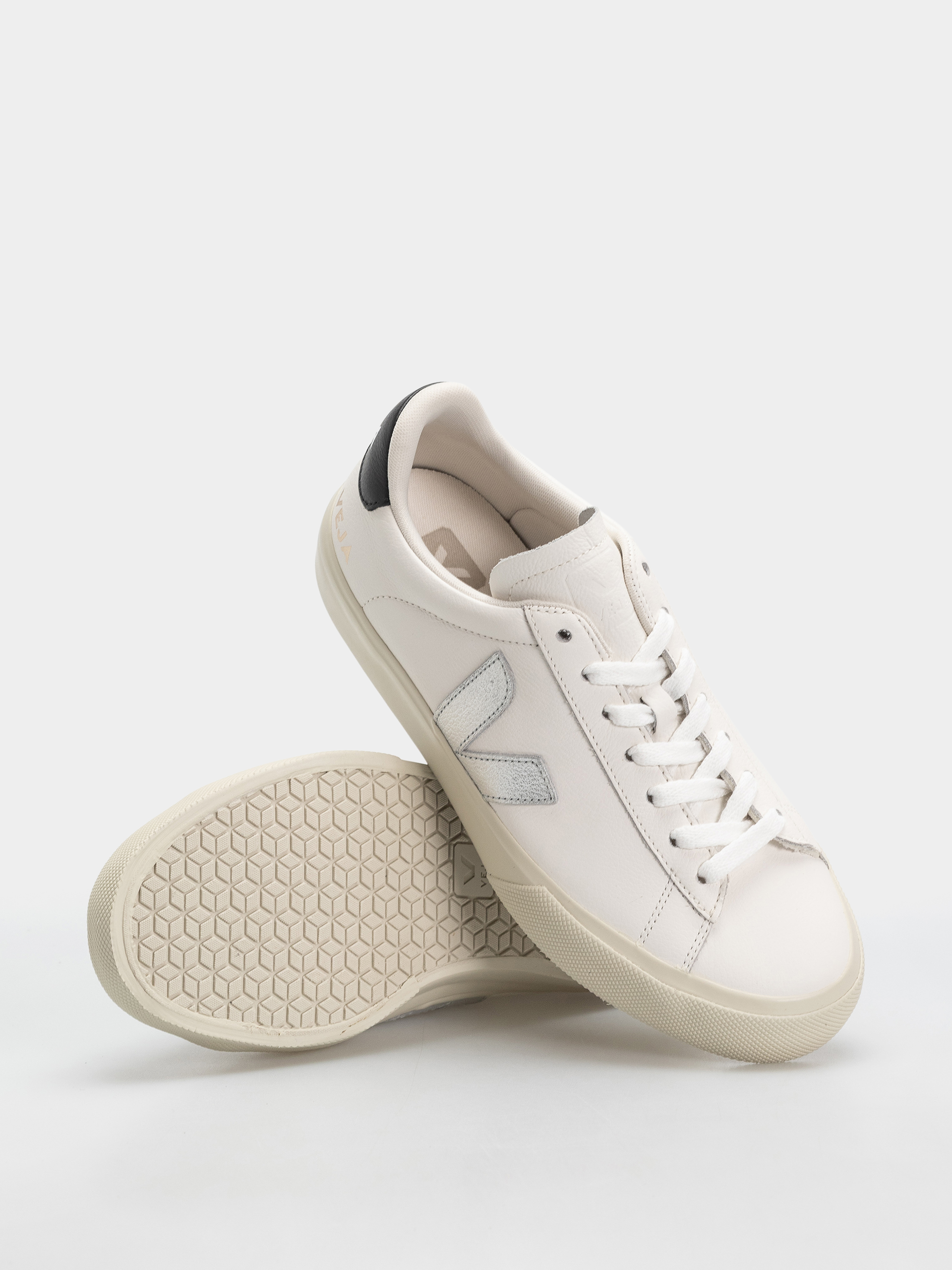 Pantofi Veja Campo Wmn (white silver black)