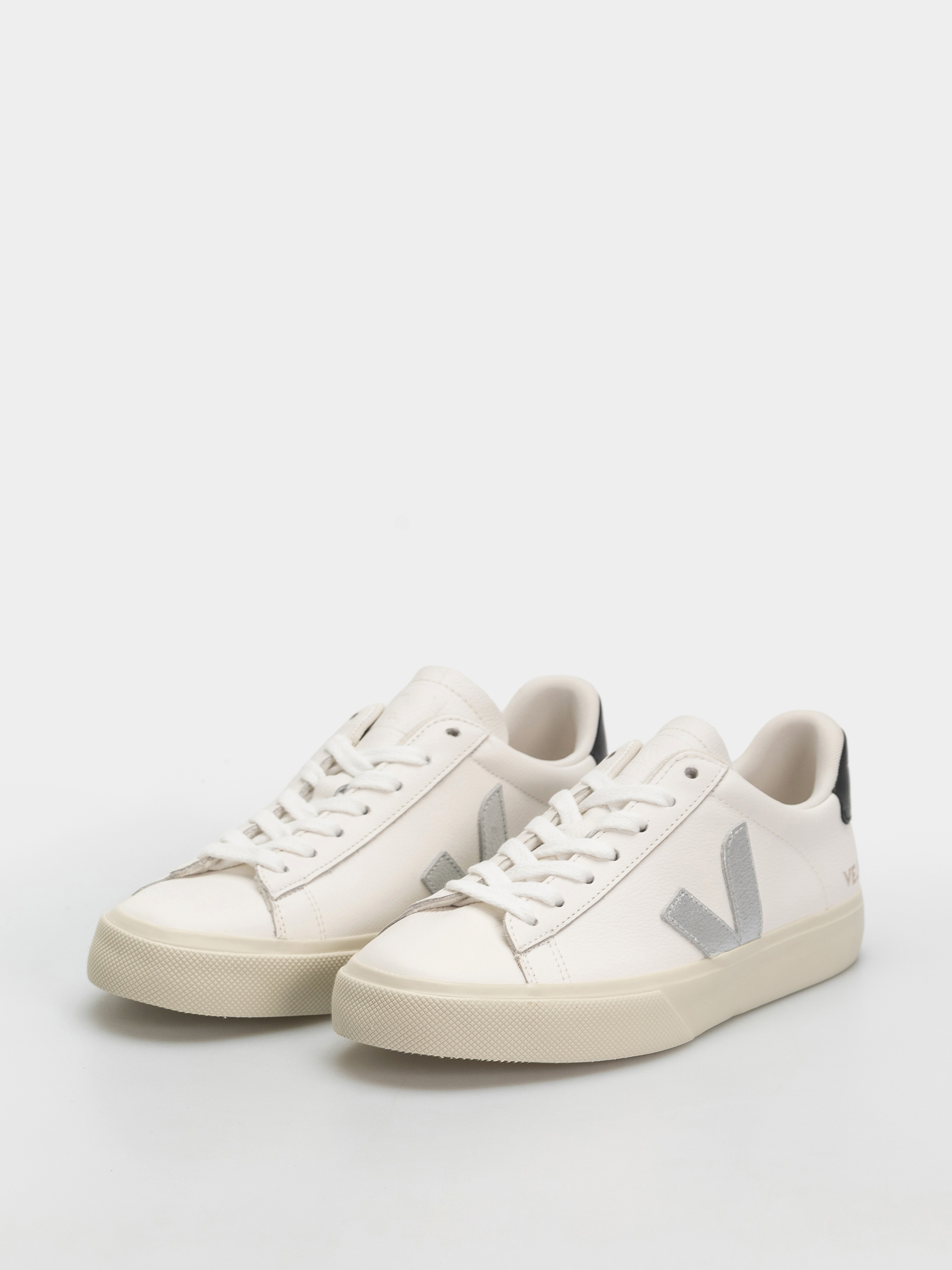 Pantofi Veja Campo Wmn (white silver black)