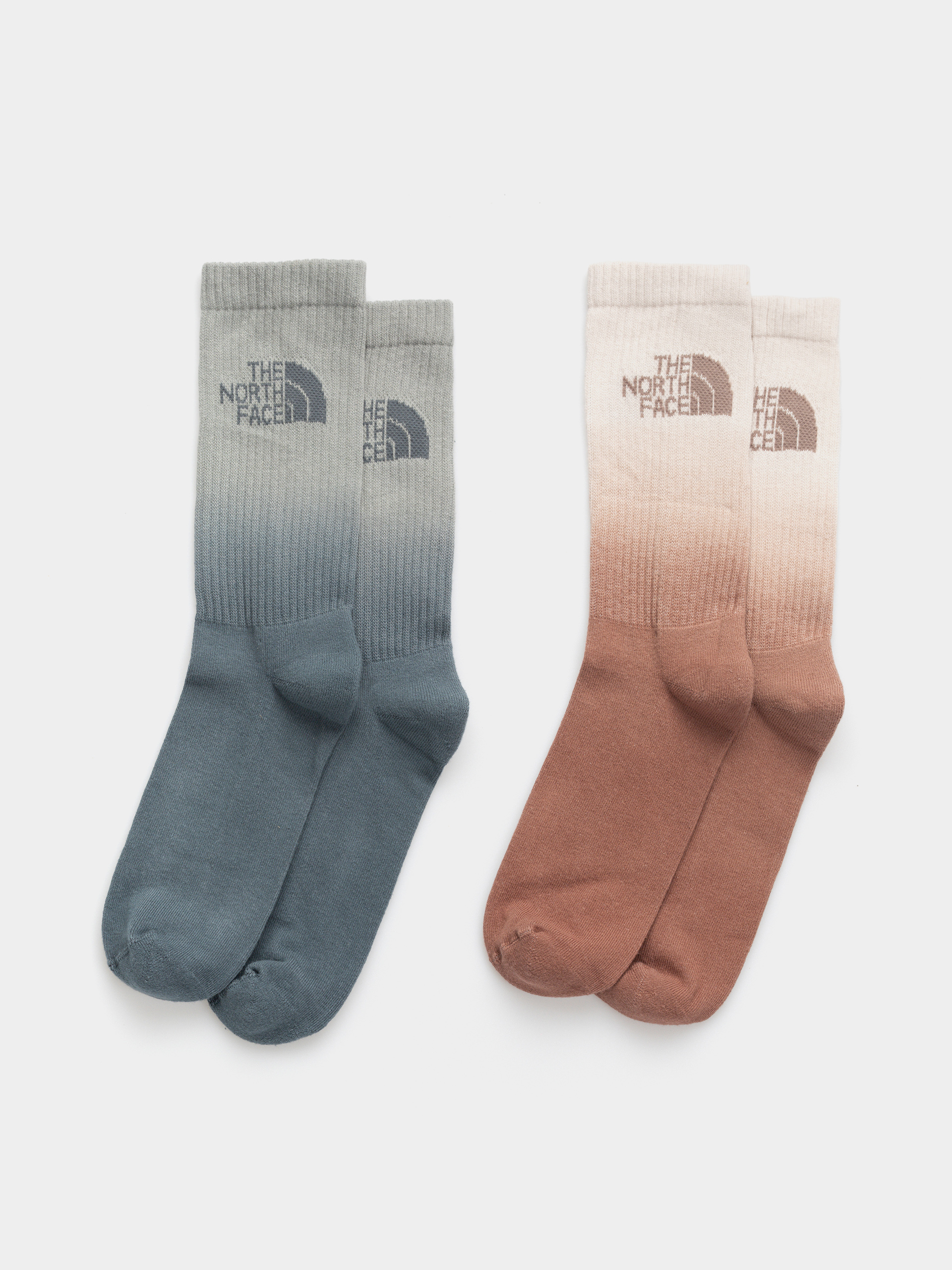 Șosete The North Face Everyday Crew Dip Dye 2P (garnet/cumulus cloud/ti)