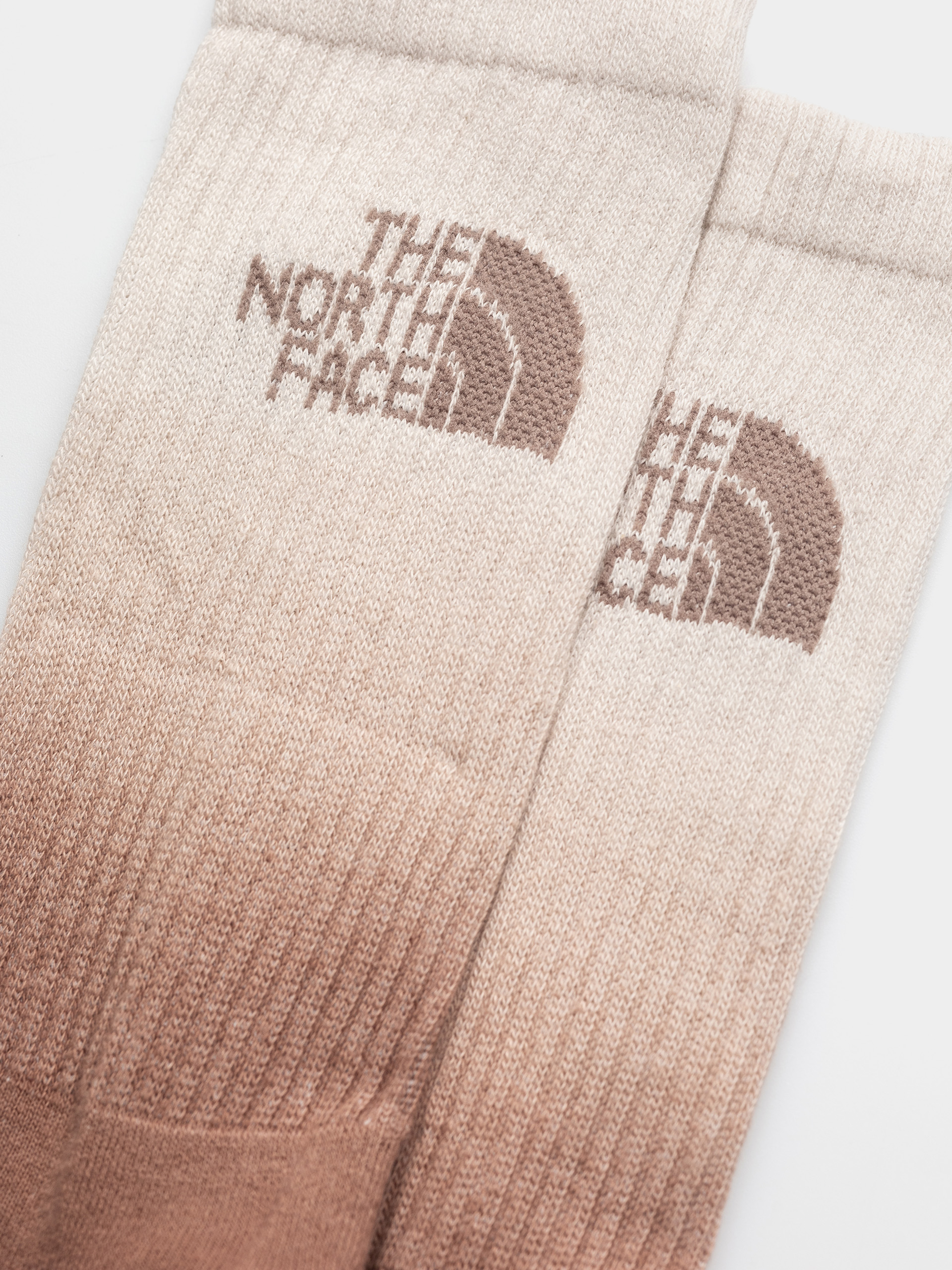 Șosete The North Face Everyday Crew Dip Dye 2P (garnet/cumulus cloud/ti)