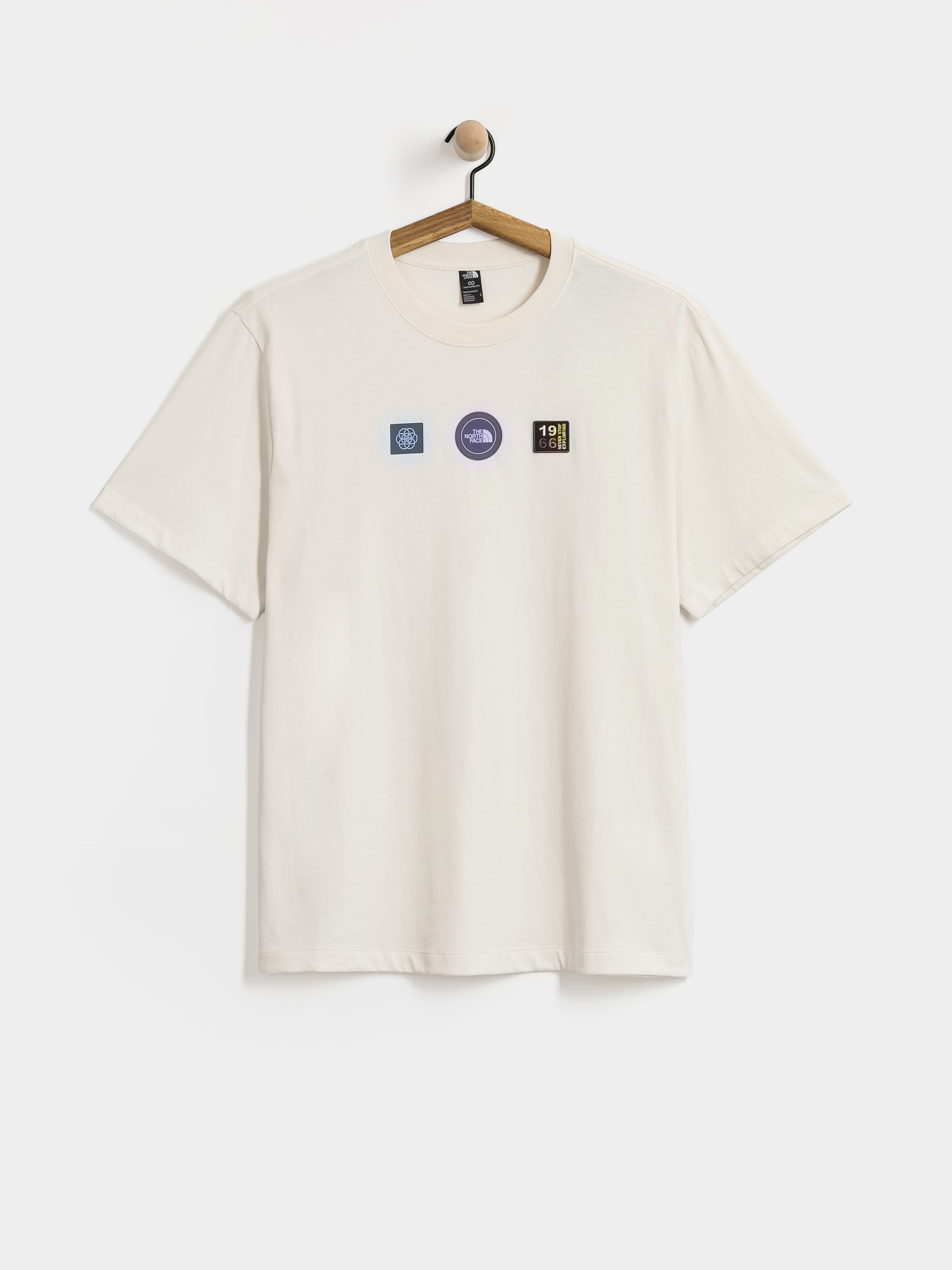 Tricou The North Face Explorer Badges Relaxed (white dune)