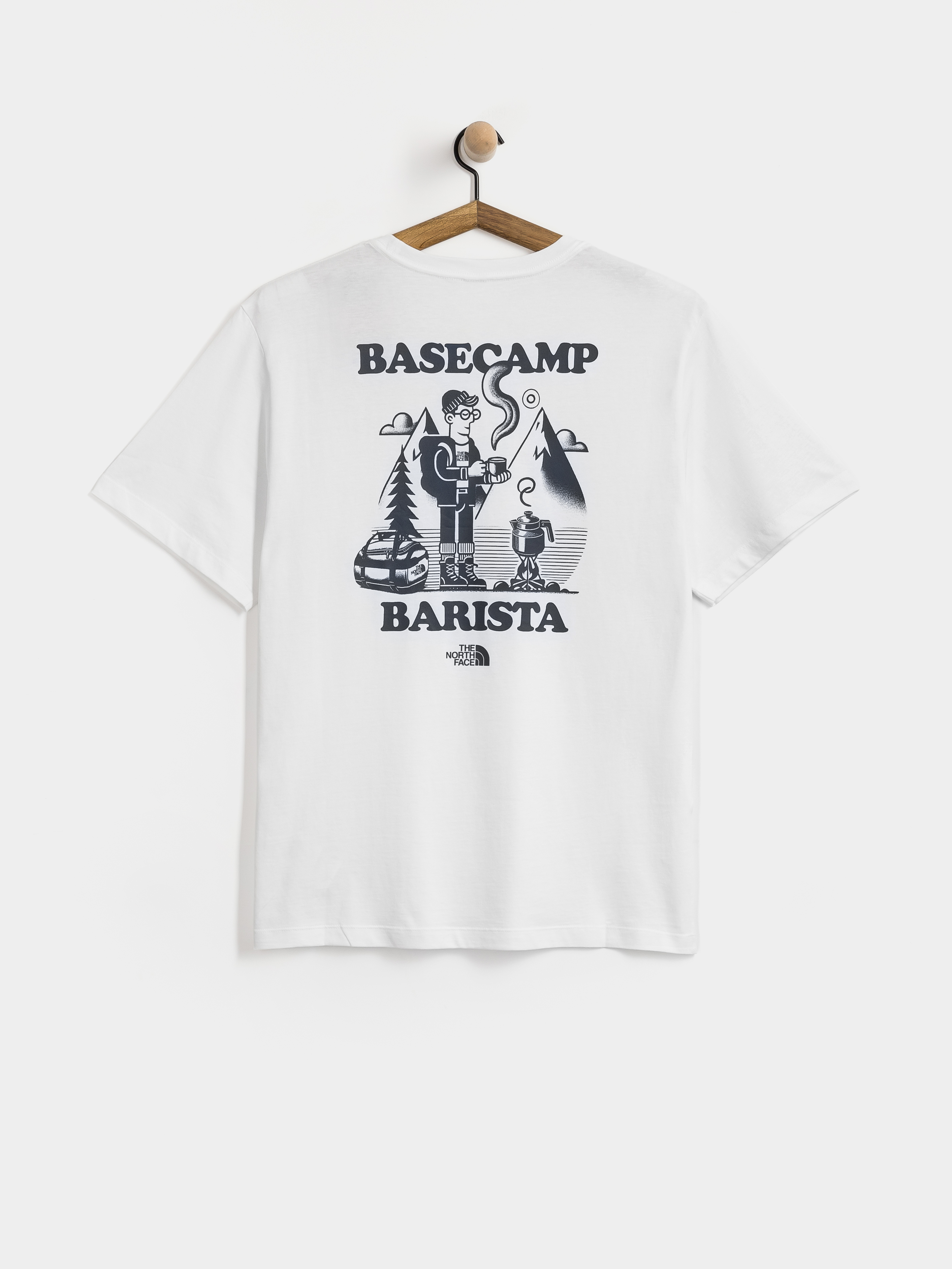 Tricou The North Face Basecamp Barista Relaxed (tnf white/summit navy)