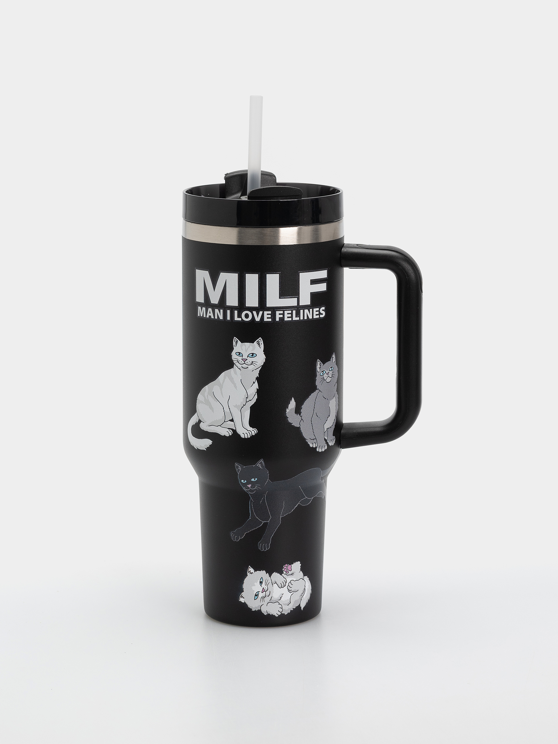 Ceașcă RipNDip Man I Love Felines Big Ol Cup Tumbler (black)