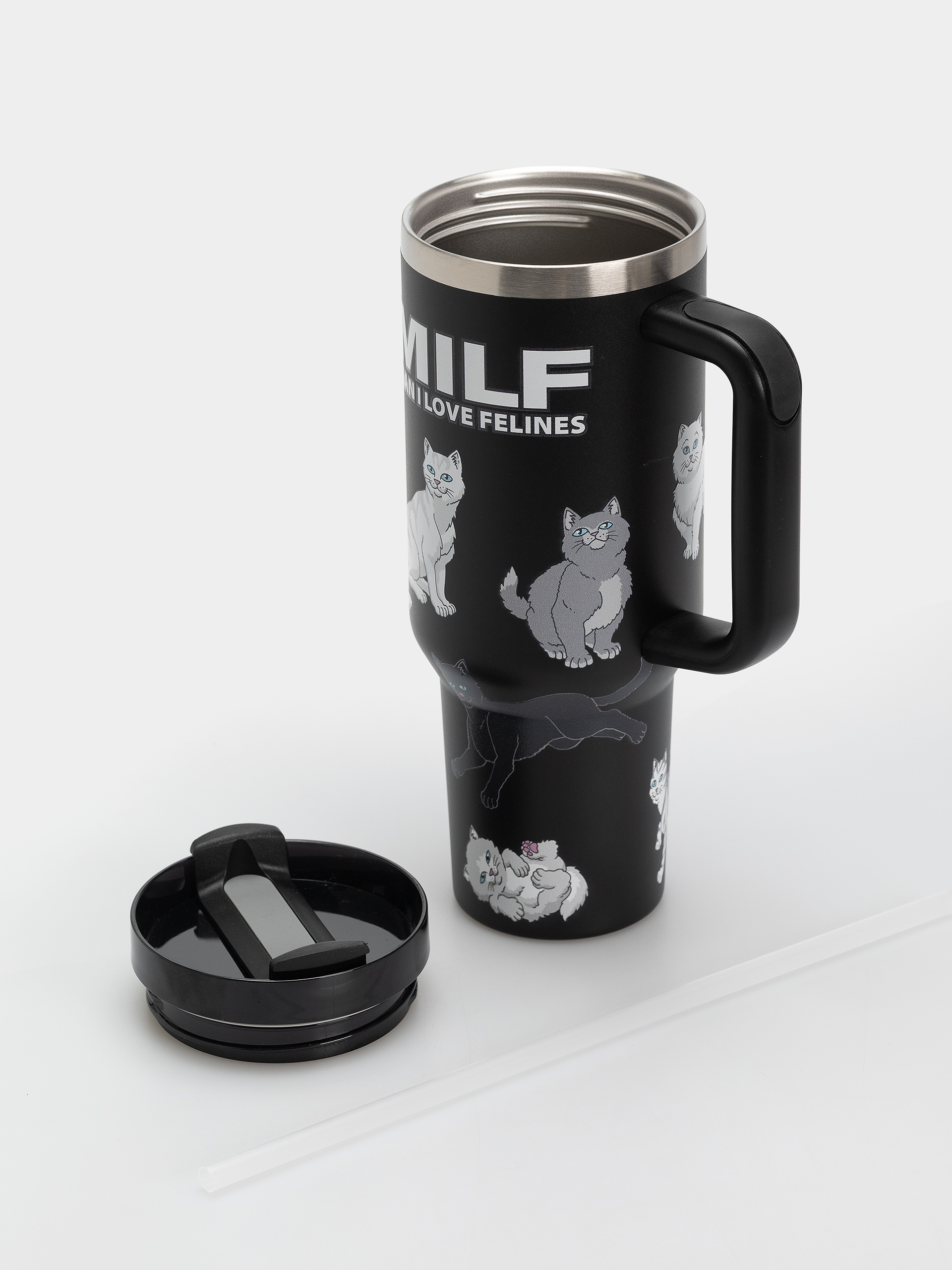 Ceașcă RipNDip Man I Love Felines Big Ol Cup Tumbler (black)