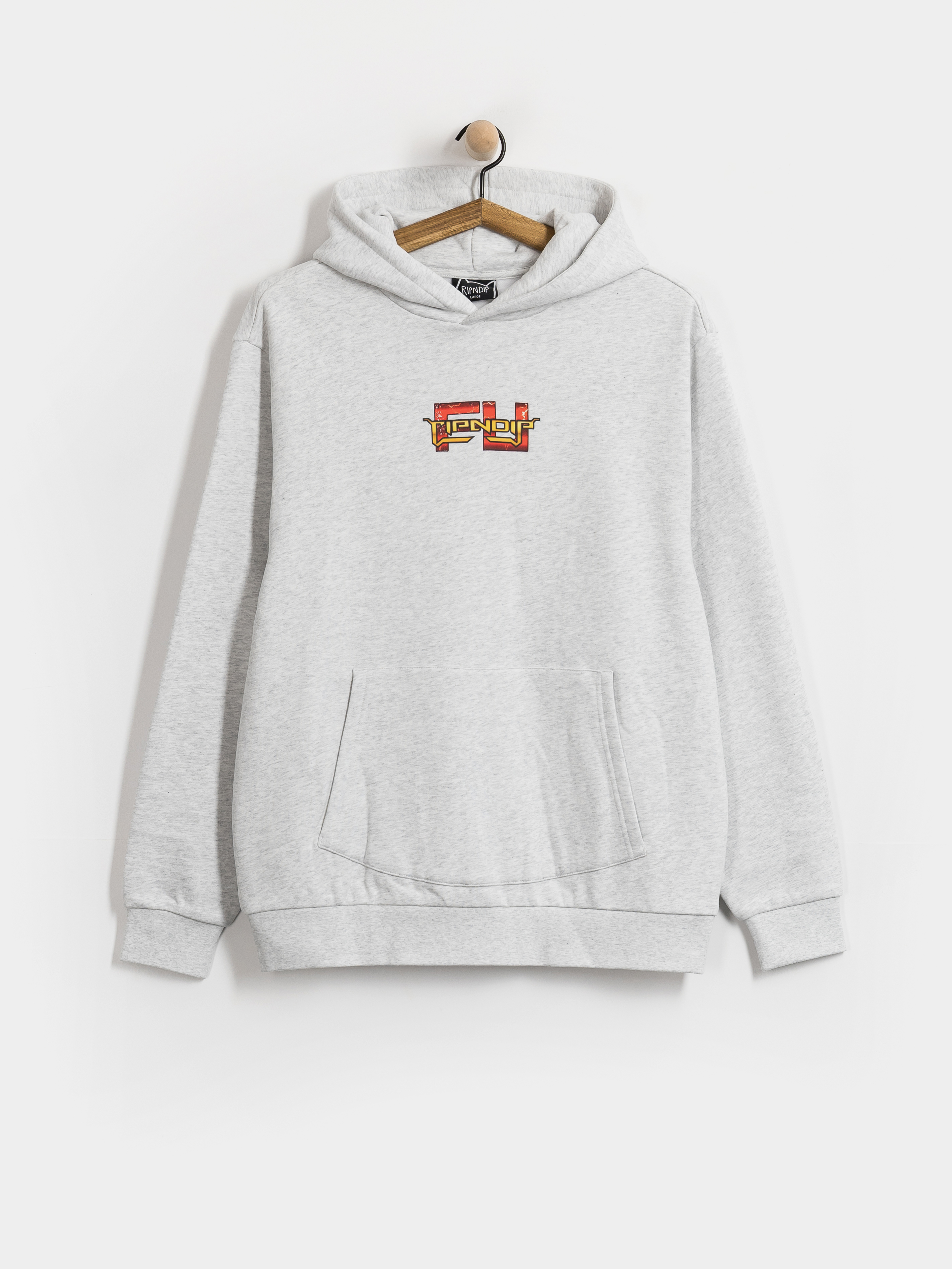 Hanorac cu glugă RipNDip Fight HD (ash heather)