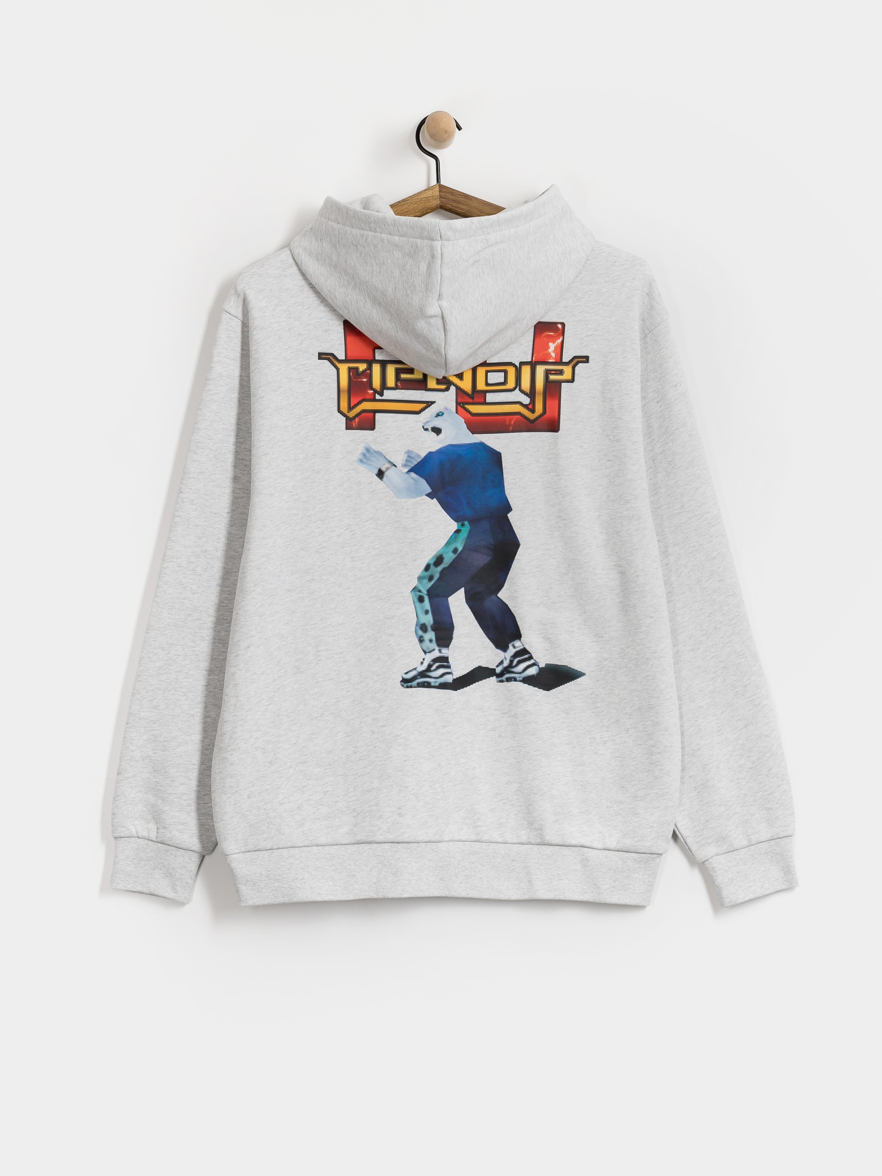Hanorac cu glugă RipNDip Fight HD (ash heather)