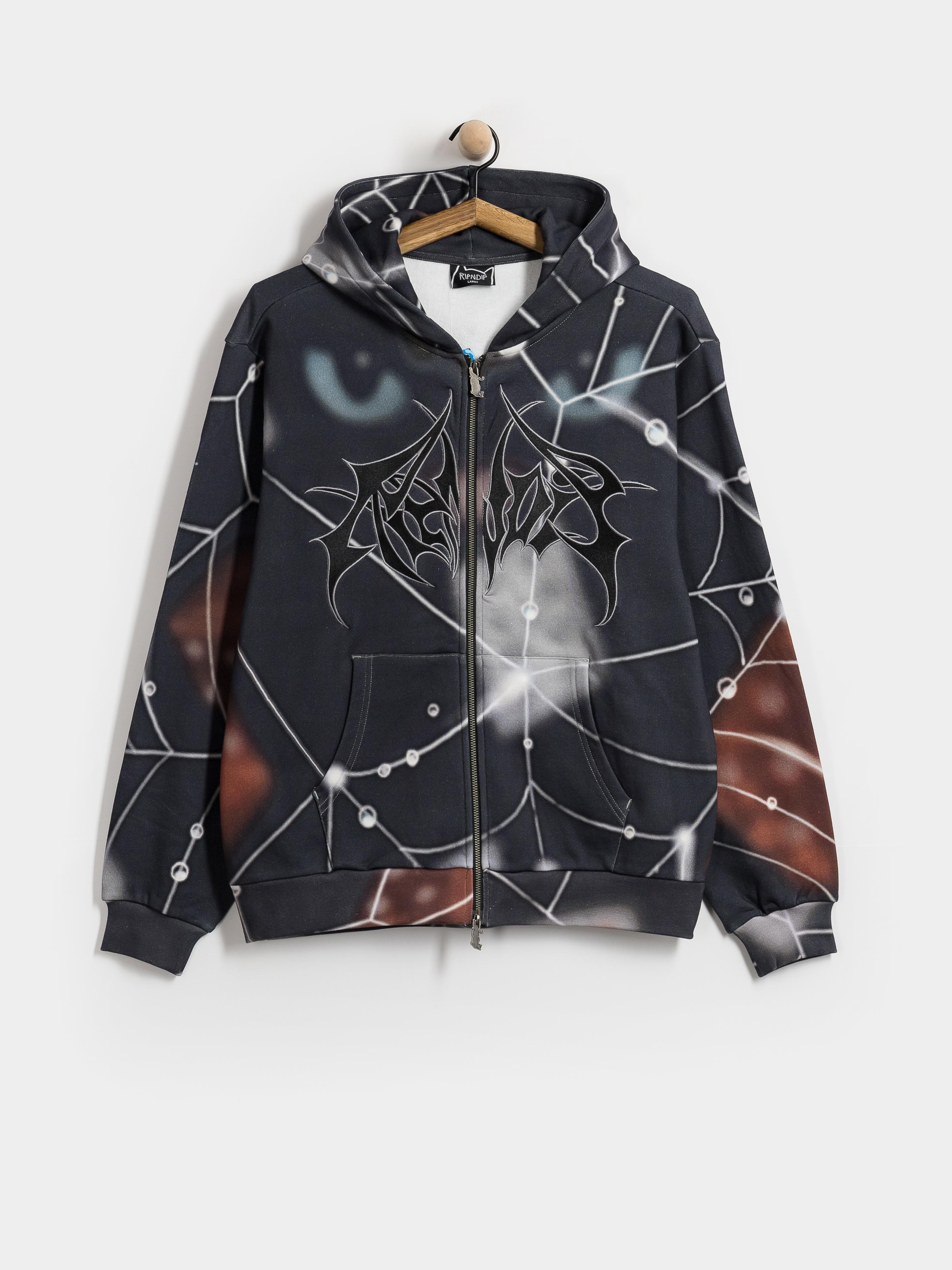 Hanorac cu glugă RipNDip Redemption ZHD (charcoal sun fade)
