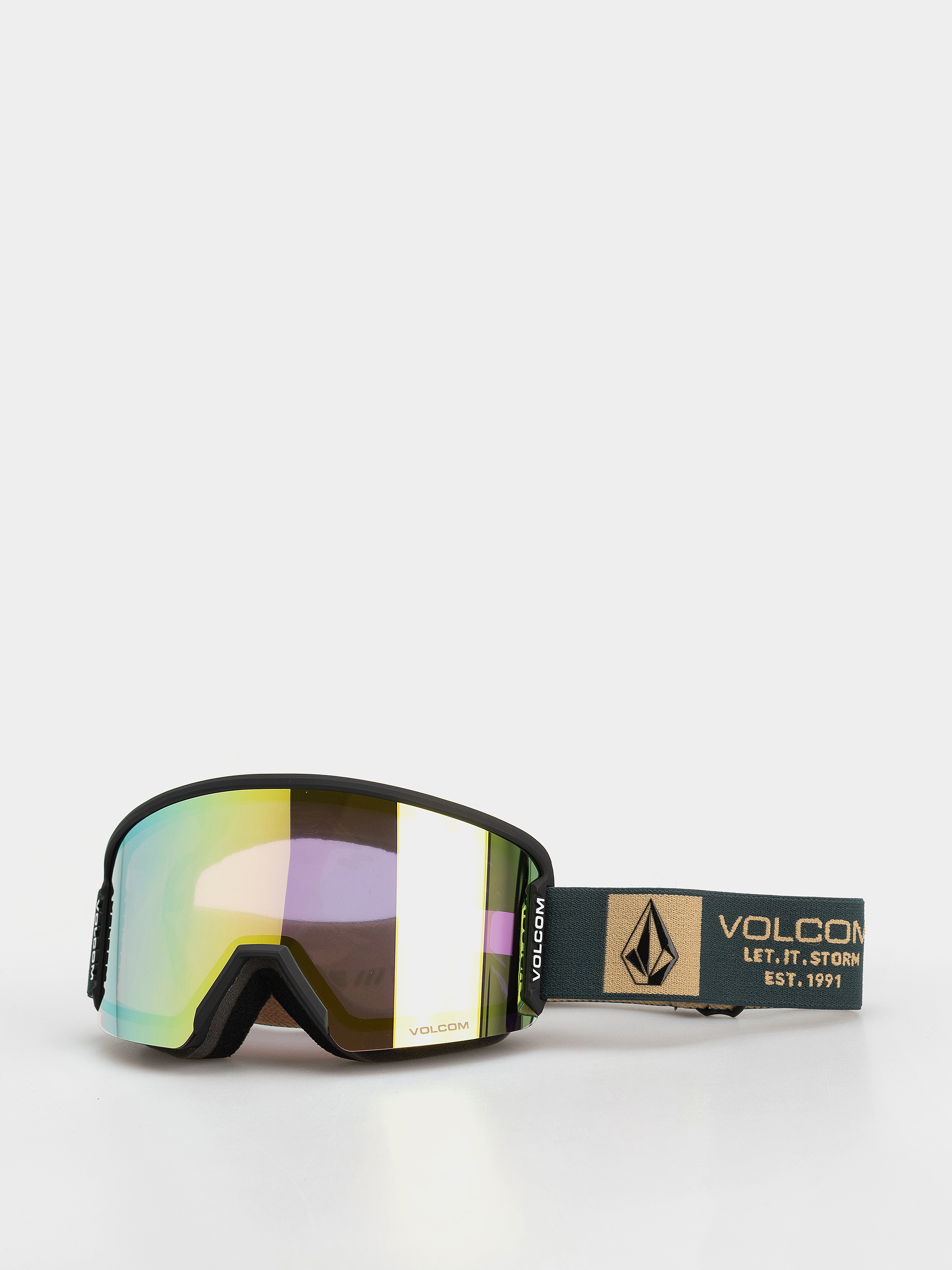 Ochelari pentru snowboard Volcom Garden 2 (scb snd/gold chrome+bl dark grey)