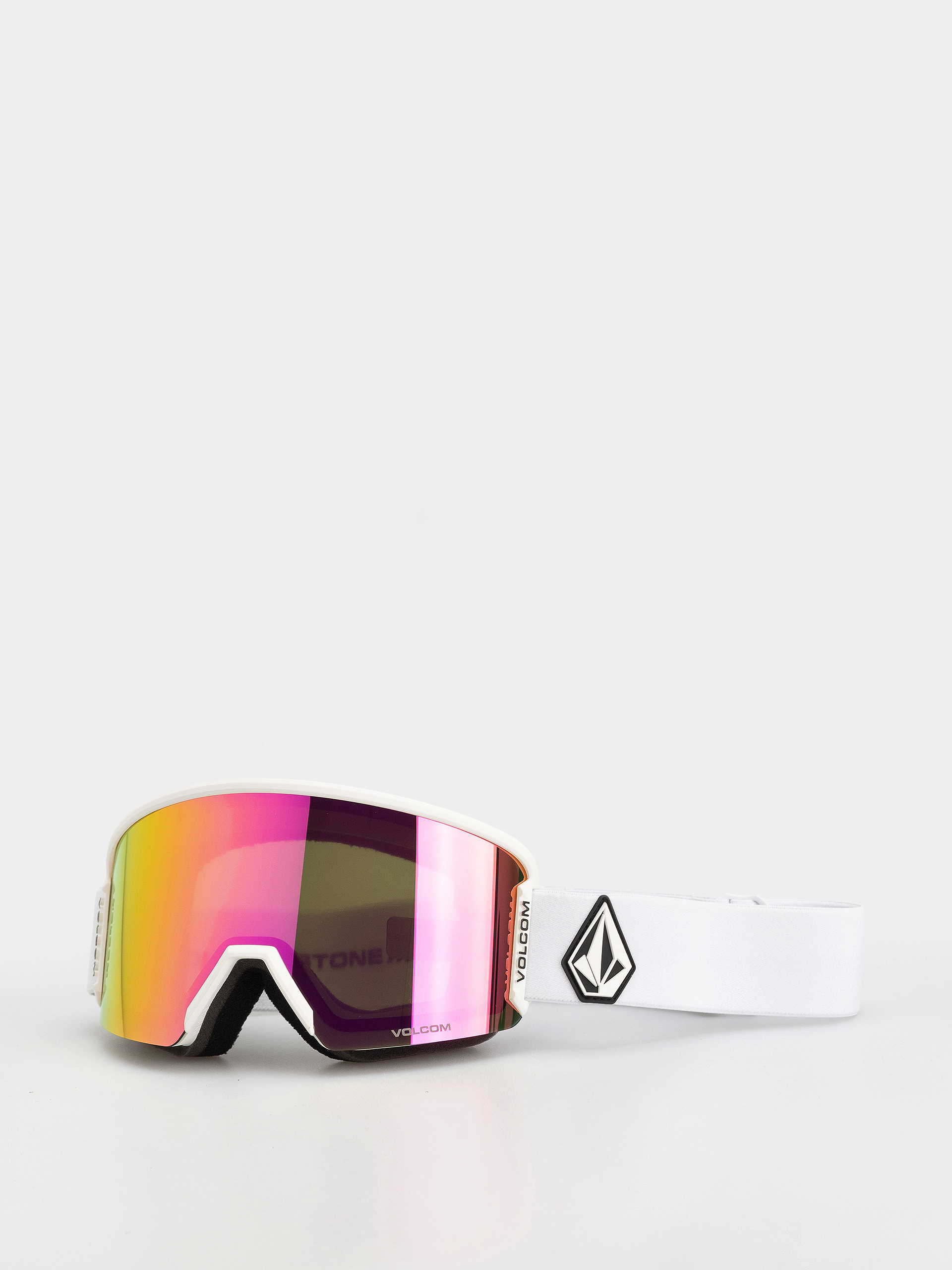 Ochelari pentru snowboard Volcom Garden 2 (matte white/pink chrome+bl yellow)