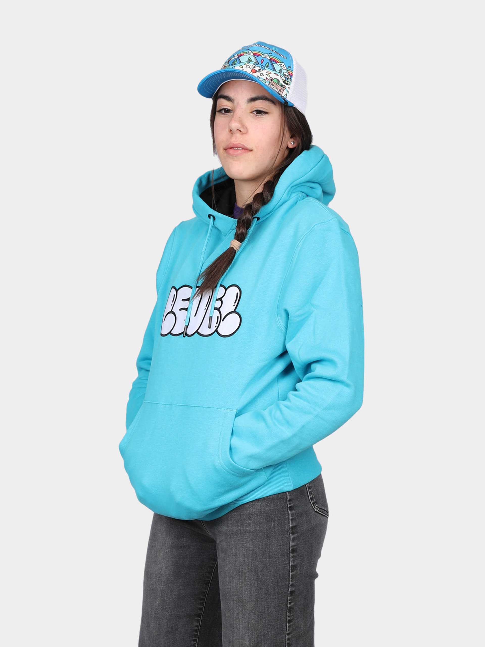 Hanorac cu glugă Level B Simo HD (light blue)