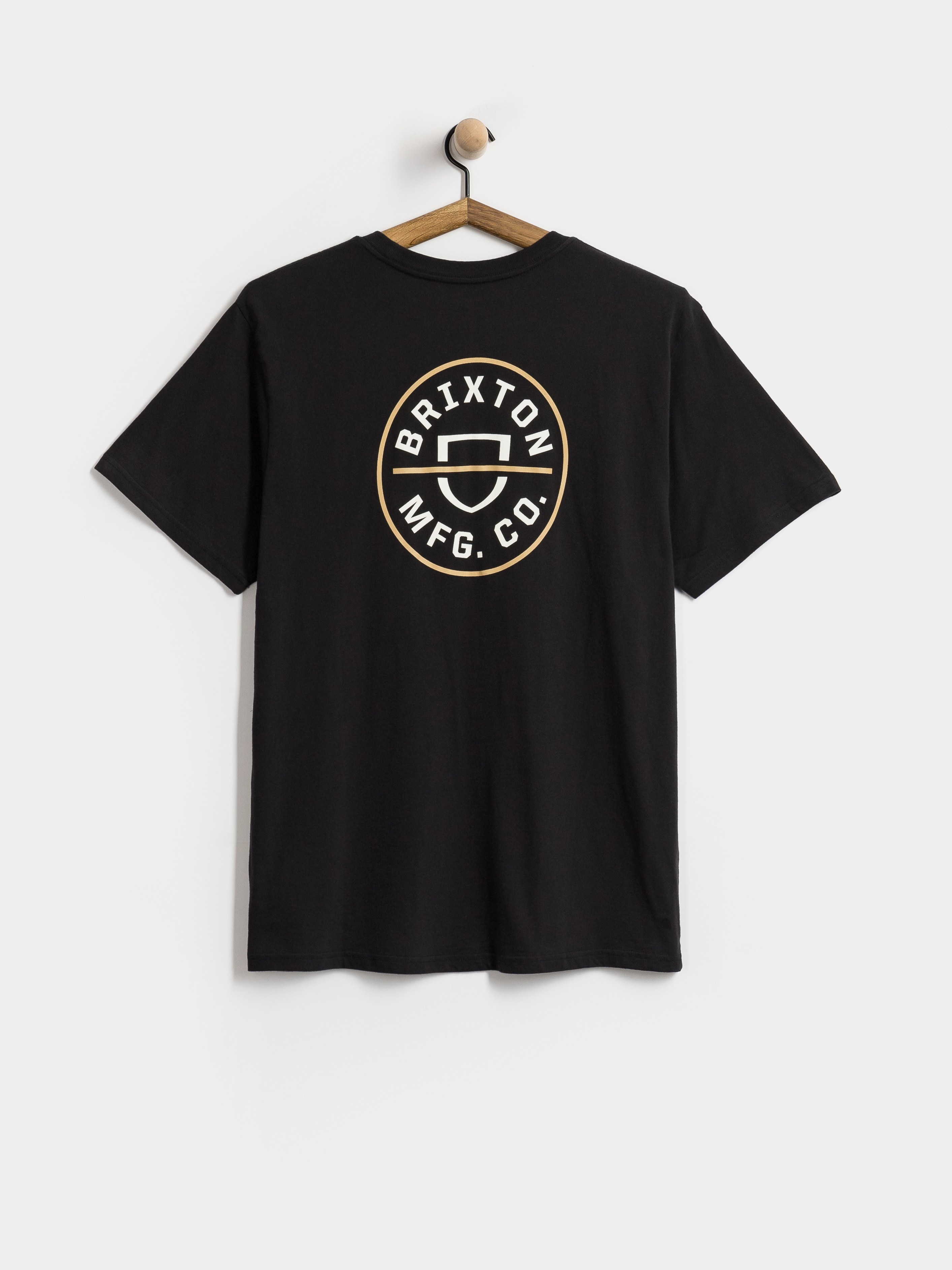 Tricou Brixton Oath V Stt (black/off white/copper)