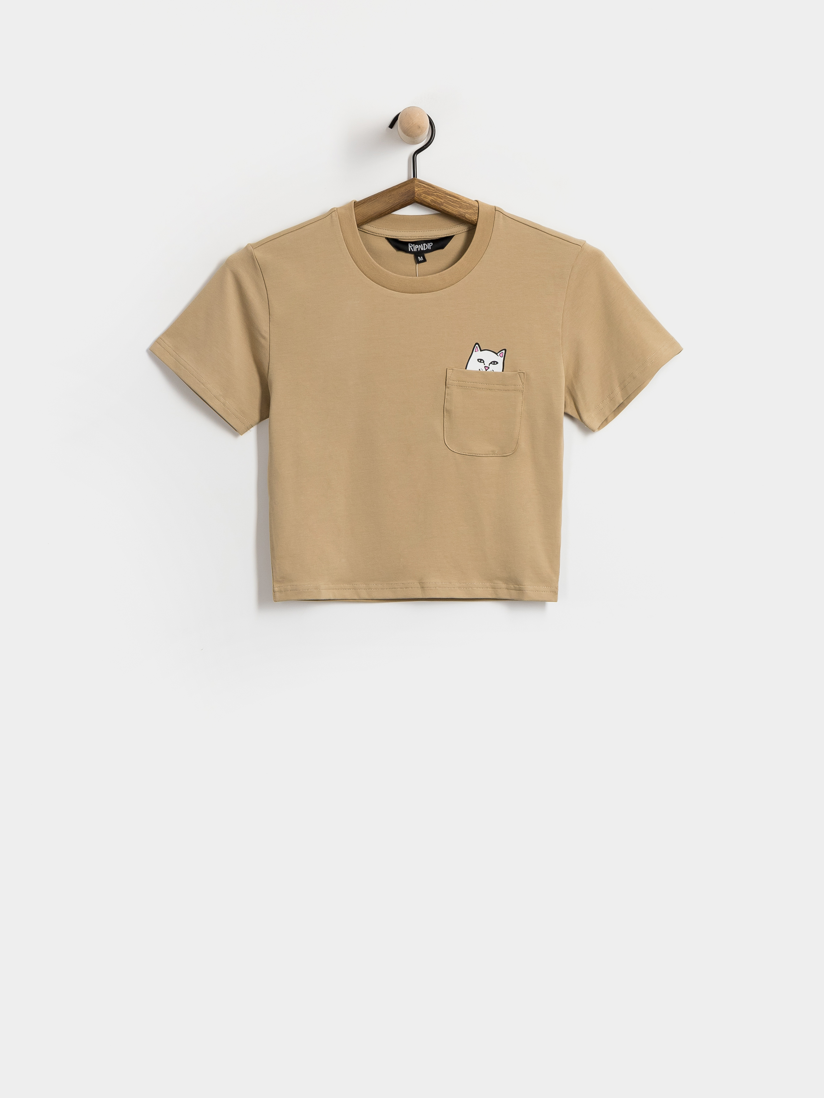 Tricou RipNDip Lord Nermal Cropped Pocket (tan)