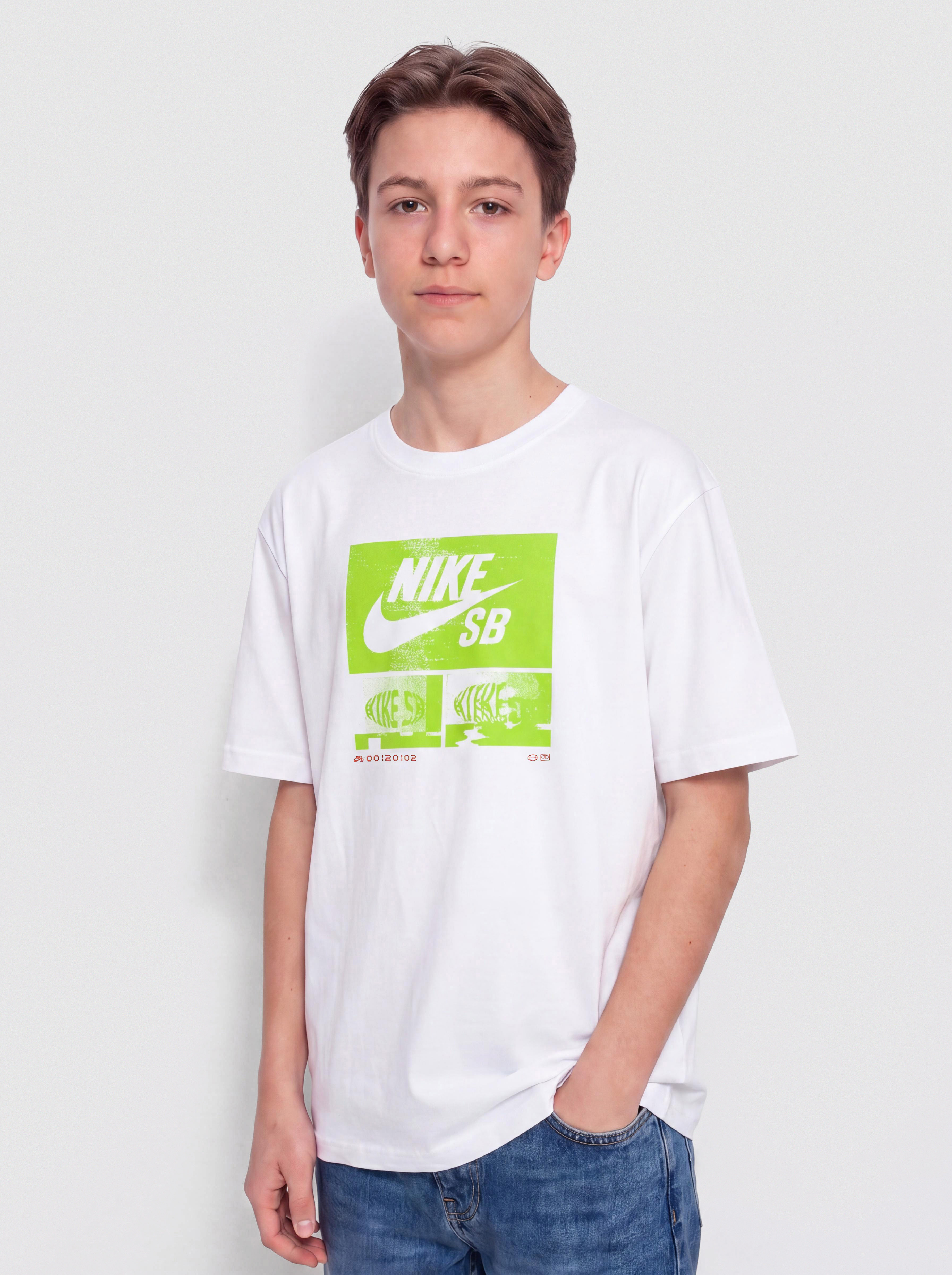 Tricou Nike SB M90 HBR JR (white)