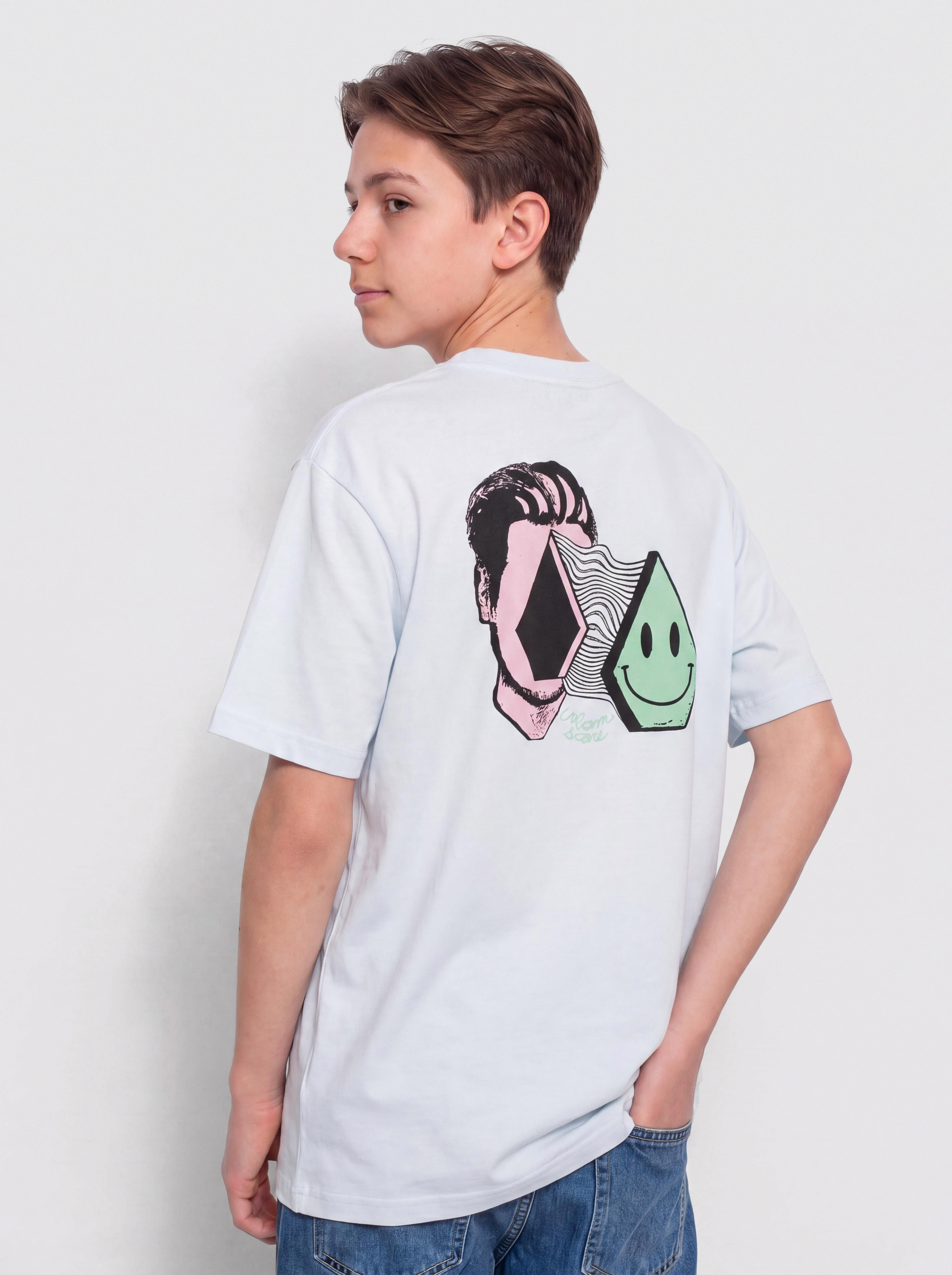 Tricou Volcom Aura Bsc JR (light blue acid)
